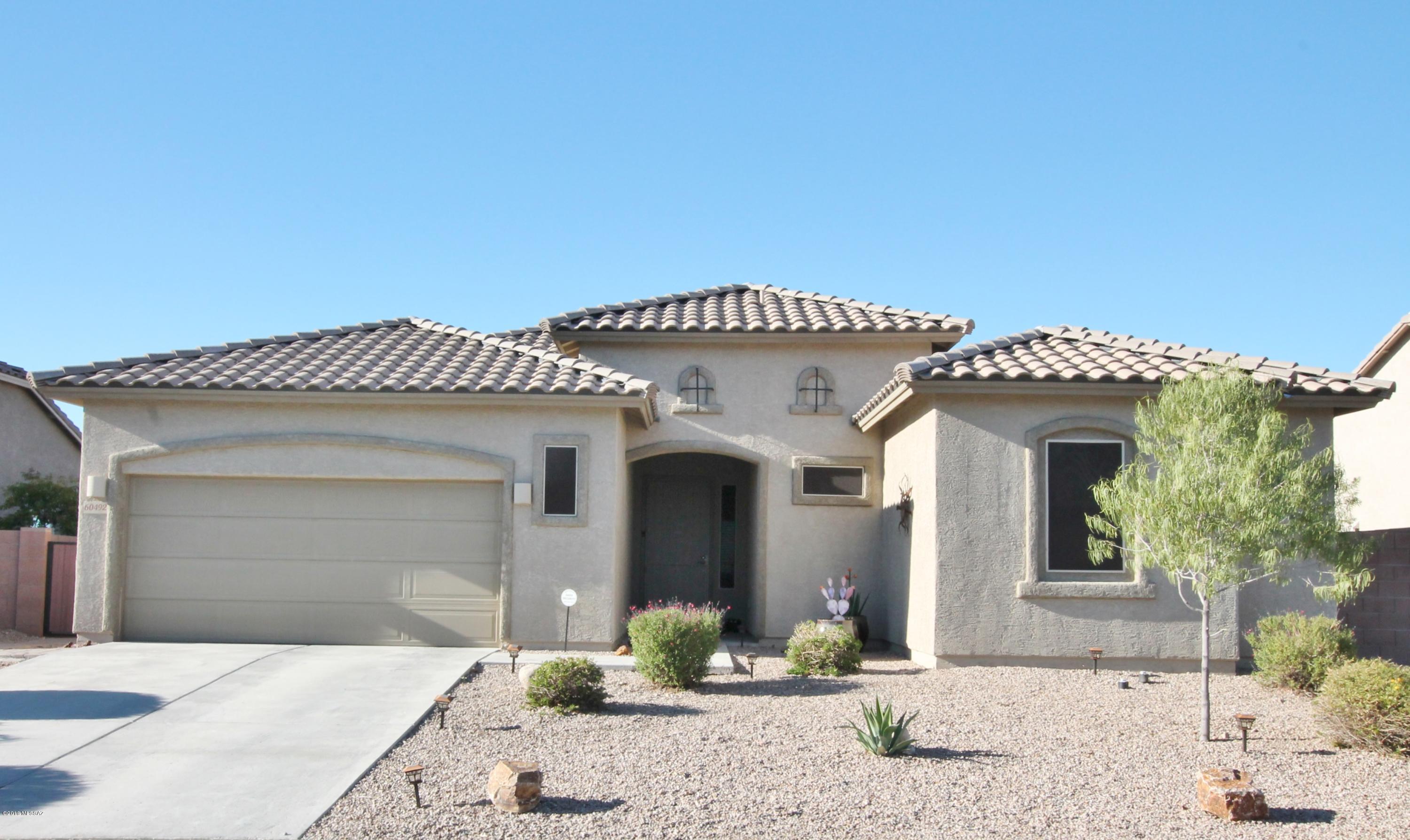 Absolutely amazing panoramic views from the beautiful home on the ridge. Enjoy mountain and sunrise views every day. And quiet starry nights each evening. Wide-open floor plan is great for entertaining, The kitchen features granite countertops, and stainless steel appliances. The travertine backsplash perfectly matches the kitchen island. There is an abundance of storage in the maple cabinets. The dining area has gorgeous pendant lights. Diagonal set Walk-in closets and ceiling fans in the bedrooms. Sunscreens and blinds on all the windows. Peach, orange and grapefruit trees provide seasonal fruit. Don't miss this opportunity to own a wonderfully upgraded home with views for miles at an amazing price.