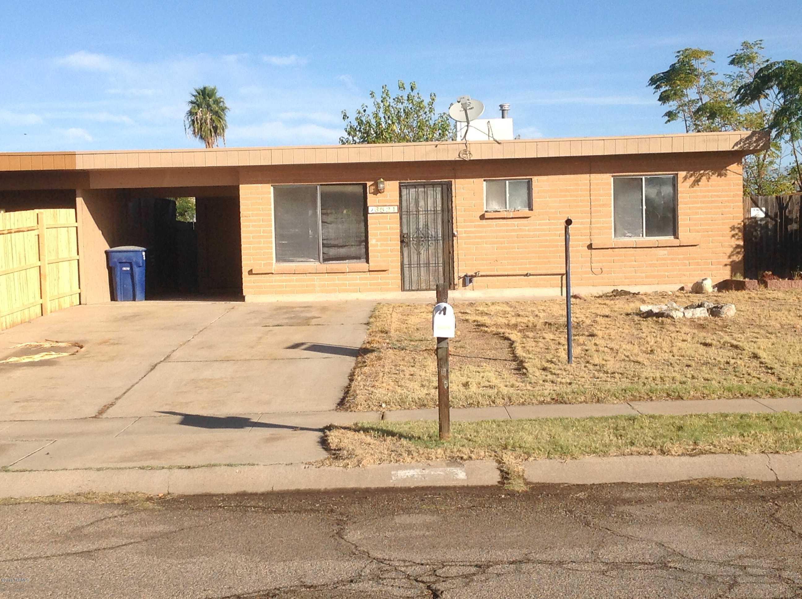 This is a 2BR/1BA brick home close to Davis Monthan Air Force Base. Bedrooms have new flooring. Fresh paint on the interior. Close to shopping, and bus lines. Great property for an investment or just starting out. This is a must see!