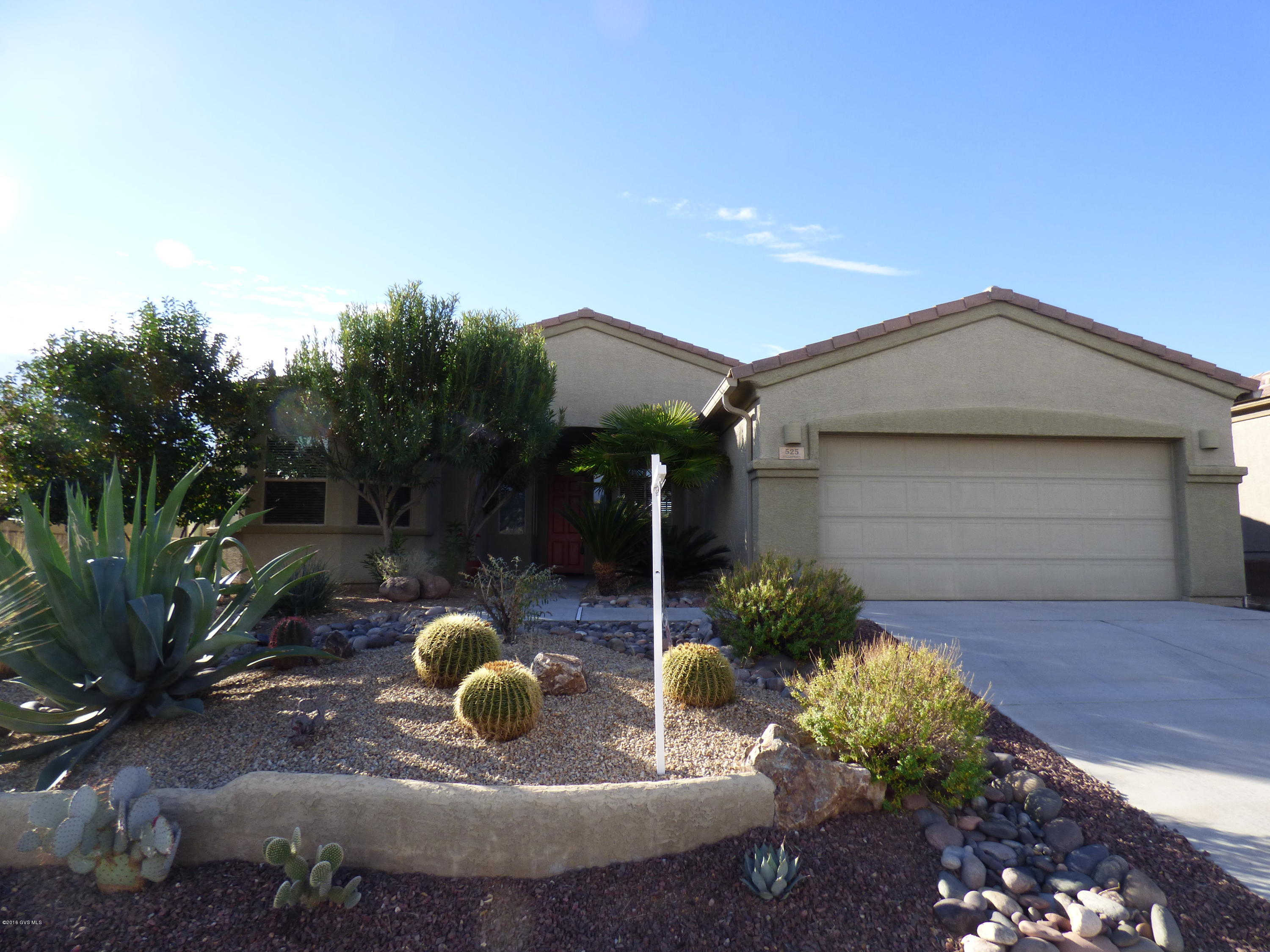 Great VIEWS and a Very Open Floor plan (San Diego), 2 Bedrooms, Two Baths, Den, Hobby Room, Upgraded Cabinets, Tile Floors, Custom Paint, Beehive Fireplace and many more features. Easy Care Rear Yard with Views the Santa Rita Mountain and backs up to a Desert Common Area. Must See!!! Furnishing available by a separate bill of sale.
