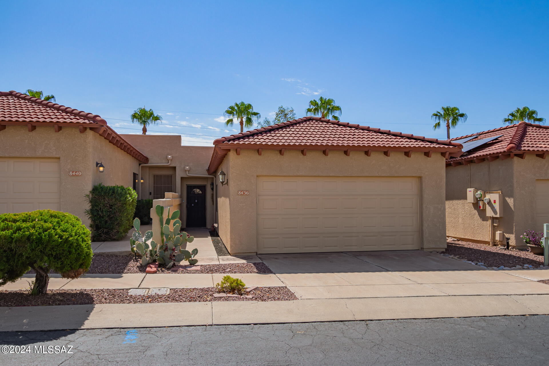 Freshly painted and updated 2 bedroom, 2 bath home. Laminate and tile throughout home. The kitchen is a sparkling white and includes a breakfast nook. There is an expansive great room with plenty of room for entertaining and a door with in-glass blinds leads to the backyard. A large 2 car garage keeps your vehicles and belongings safe from the elements. The master bedroom features a walk over shower in the bathroom and french doors with in-glass blinds leads to the backyard. The backyard is a cozy retreat and features a mostly bricked-in yard.
The community features a pool, clubhouse, and pickleball courts.
This house is move-in ready. Do not wait, schedule a tour of your new home today!