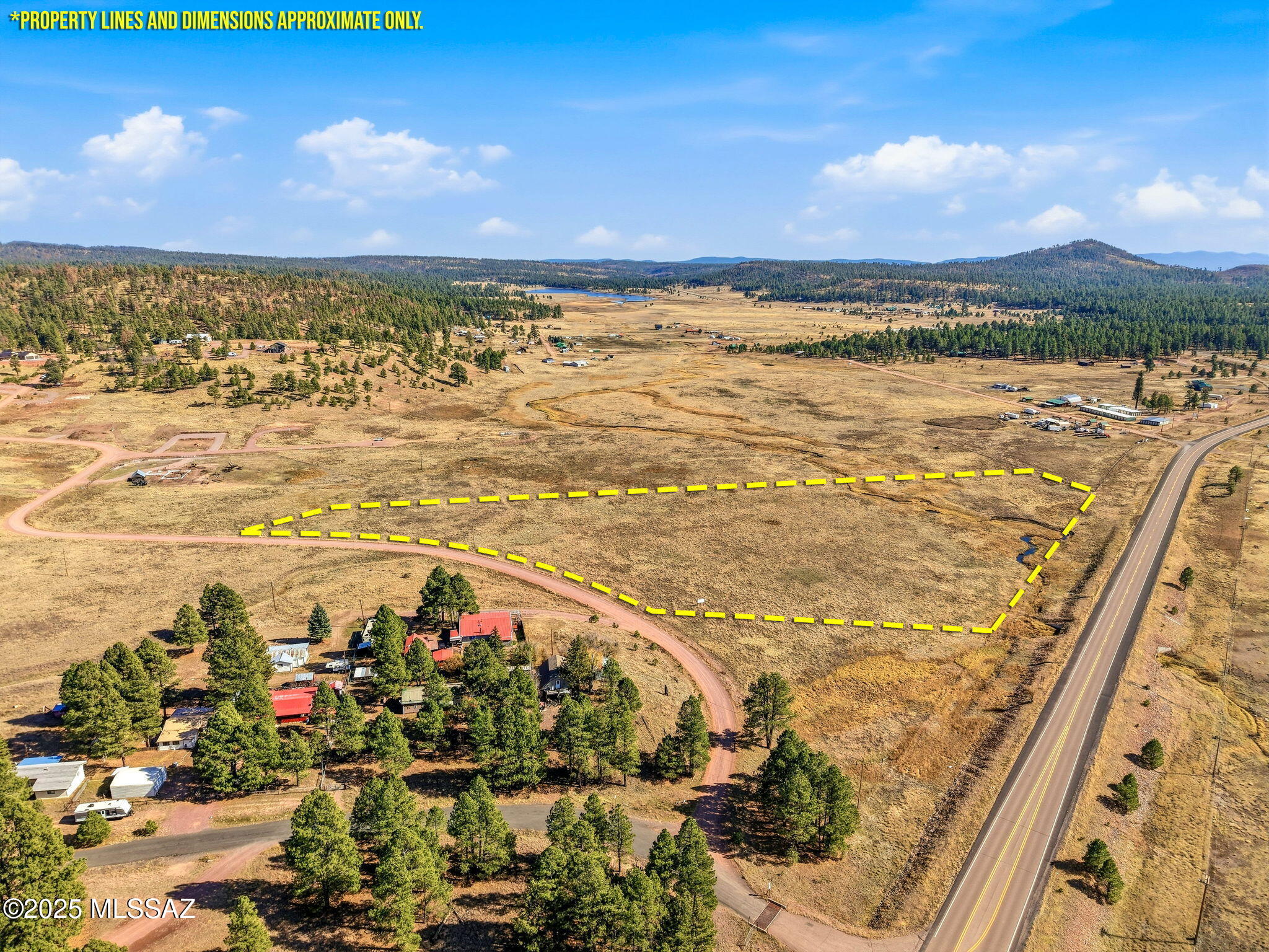 Discover the open beauty of Lot 35 in The Ranch at Alpine, one of the largest parcels available in this site-built community. This 8.94-acre meadow property offers easy access from the subdivision entrance and provides a wide, usable landscape for your future cabin or mountain home. With
plenty of space for horses, barns, and outdoor living, this peaceful high-country setting attracts elk and wildlife throughout the year. Power and water are
available at the lot line, and the property sits close to Luna Lake, national forest access, hiking, fishing, and hunting. Lot 35 offers an ideal Alpine retreat
with room to spread out and build your mountain dream property.