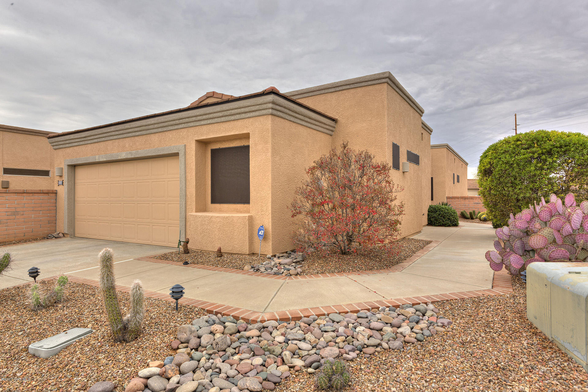 Wonderful Private Jasmine floor plan! This two bedrm-suite home is perfect for year round or full time! The kitchen has plenty of space for a desk or family room area and the great room is open with lots of windows and higher ceilings. The seller has added lots of fresh interior paint, had the roof recoated and tile area replaced...this home is nicely maintained and ready for a new owner. Sun screens on all windows. Seller is licensed Realtor in AZ & CO