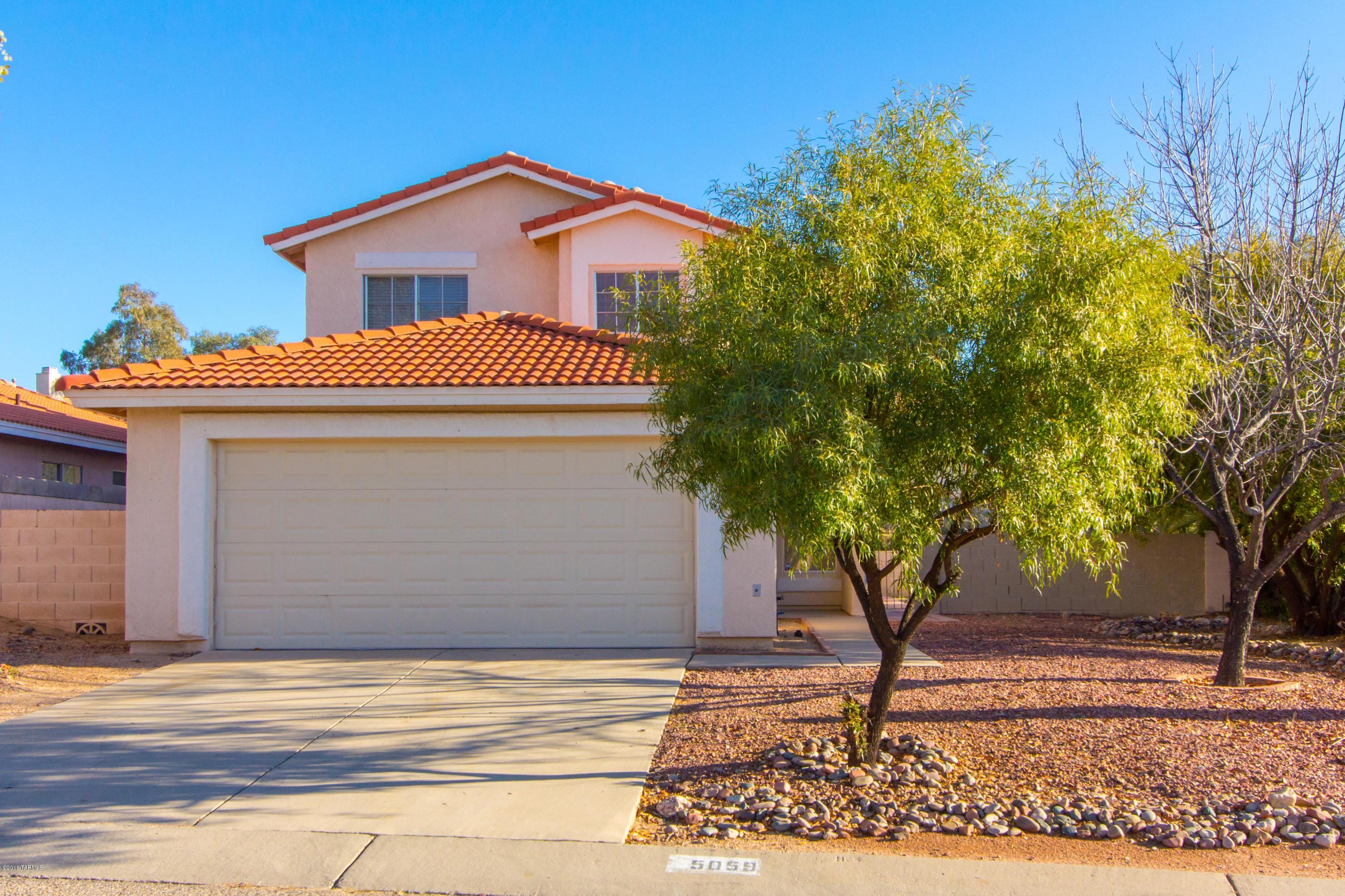 This 3 bed/3 bath home is the only property currently for sale in popular Countryside Vista in Northwest Tucson. It sits on an interior street, away from road noise, and within walking distance of the community pool, close enough to enjoy and far enough to maintain quiet. The house is in great condition for someone to move right in. The ground floor includes a convenient half-bath and ceramic tile in high traffic areas. All three bedrooms are upstairs, and the master bedroom includes a walk-in closet and dual vanity in the attached bath. Green space runs along the back of the property, separating it from other houses for privacy, and the large backyard is a blank slate to create your own private oasis. Countryside Vista is conveniently located with easy access to I-10 and major streets.