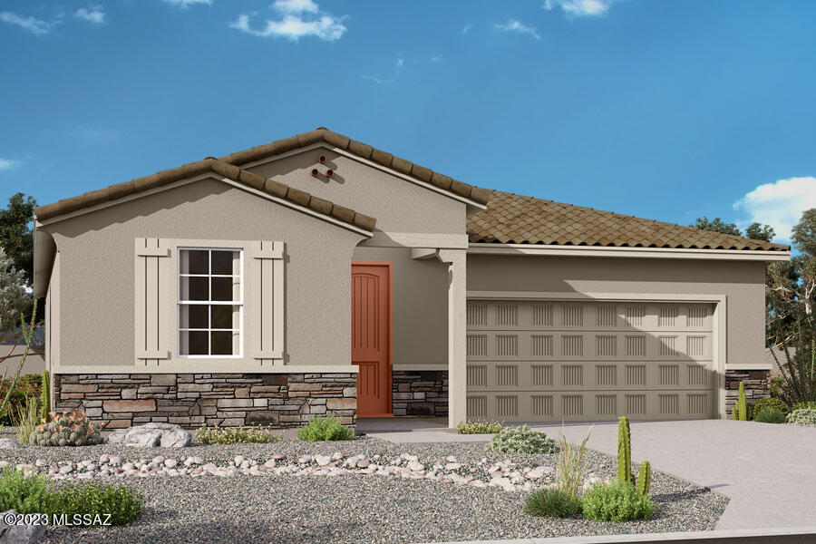 Property Description: This inviting Rosewood plan with Rustic Spanish elevation features three bedrooms, a flexible multipurpose room, and an open great room design. The modern Gourmet kitchen boasts 36'' gas cook-top, granite countertops, tiled backsplash, 42'' upper cabinets and walk-in pantry. 8-foot interior doors add an elegant touch. With a 2-car garage, gas BBQ stub-out, and a covered patio, this home effortlessly blends comfort and convenience for a truly enjoyable living experience.