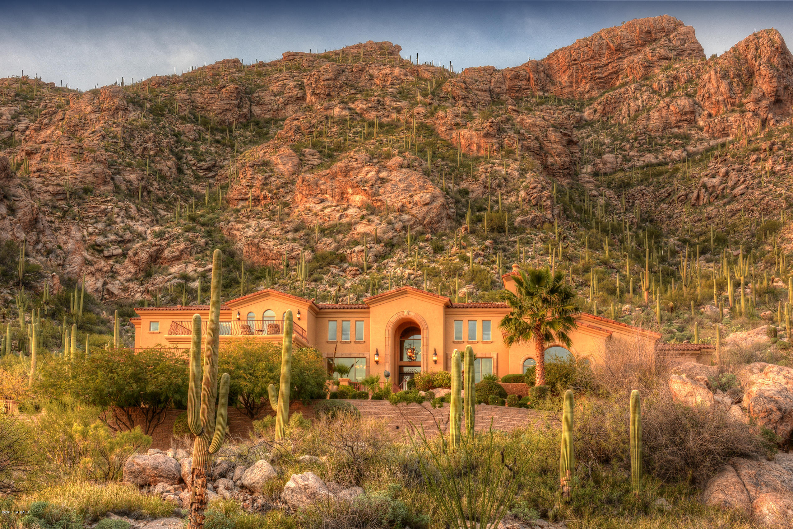 Seller will accept or counter offers between $1,895,000-$2,195,000.Nestled on 4+ Saguaro-studded acres at the top of the Northern Catalina Foothills, this exquisite Old World Villa has just completed an extensive renovation. Designed for entertaining, this former Designer Show House Winner backs up to the Coronado Nat'l Forest. Thrill your discriminating Buyer with spectacular views of Tucson and mountain ranges. Grand-scale interiors, 25 ft ceilings, upscale finishes include prof chef's kitchen, spacious living & dining rooms. Luxurious master suite, elevator access between floors, no interior steps on each level.Value price leaves room to add a spectacular pool.See Floor Plan and Pool Rendering in MLS Docs Tab. If your Buyer wants the ultimate in luxury living, this is it!