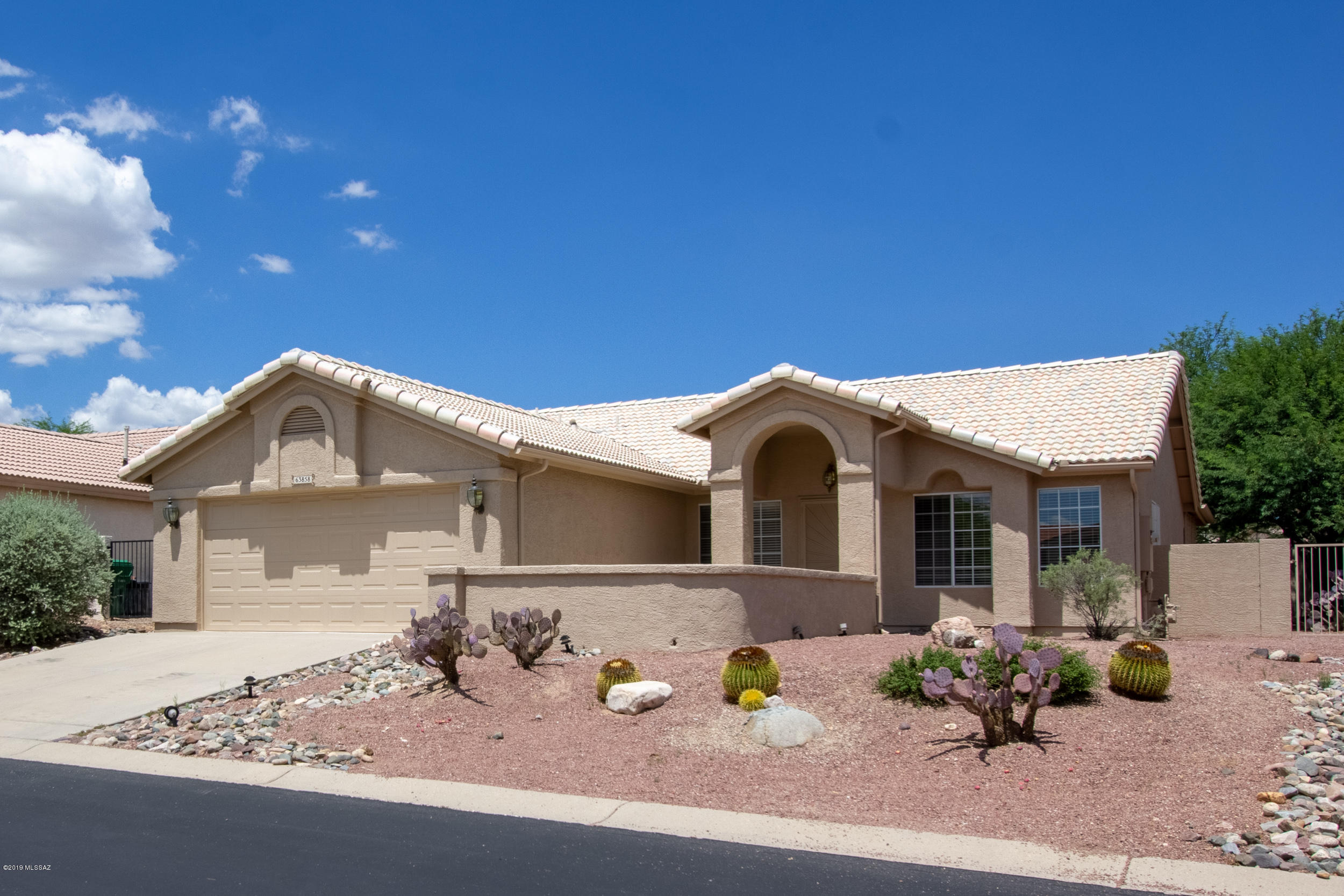 Very nice Patio Home with complete new tile (not re-conditioned) roof plus porch roof 08/2019 and new exterior paint including interior patio's and yard wall 08/2019. Low care very nice mature landscaping. Newer 25 Cu Ft White refrigerator installed 01/16/2019. Installed 3.5 ton Lennox system 02/22/2019. OWNER HAS NEVER RESIDED IN PROPERTY. For this reason there will be no SPDS. This property has been managed by Christopher Robert Corporation as a rental for several years. Maintenance records can be made available, for last 5 years, when written request is received during escrow period.
