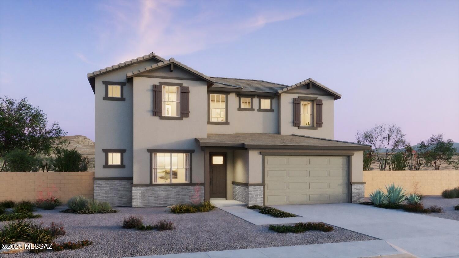 2-story Slate plan w Ranch elevation. Open Greatroom concept home where the heart of your home seamlessly blends the living, dining, and kitchen areas. 1st floor features spacious greatroom, upgraded Gourmet kitchen, with walk-in pantry. Owner's suite & an additional bedroom plus 2.5 baths are on the 1st floor as well. The second floor has three additional bedrooms and 2 full baths. Laundry is on the first floor. Versatile Flex room provides space for endless possibilities. Enjoy the pleasure of outdoor gatherings on the covered back patio with a BBQ stub-out. Includes Refrigerator and Washer/Dryer.