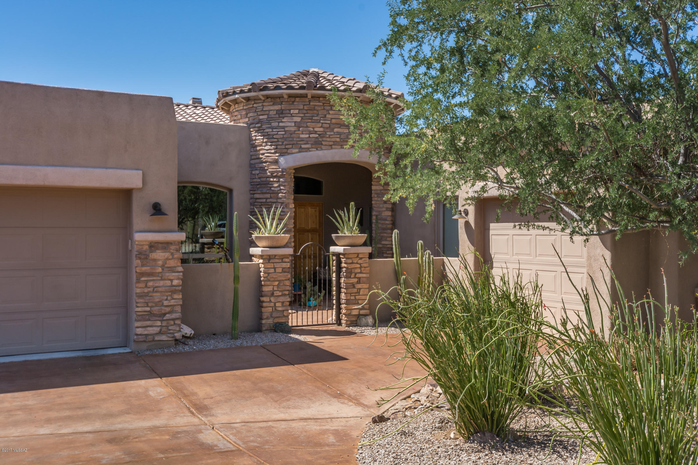 With it's stunning LAKE, mountain, desert & golf course views, this Dos Lagos gem awaits you! Entry turret, double doors & a treyed ceiling foyer open to open concept: great room, large dining area, bar, kitchen w nook.  Great room features gas fireplace for cozy evenings, TV & display niches, fabulous views. Viking range hood over 6 burner gas range, island, pull outs, blt in micro & wall oven. Nearby, laundry w sink, planning desk area & butler's pantry w/ large closet. Large den w desert view. Master BR has gorgeous tile medallion entry, patio access, seating area w a view, 2 custom closets, glass block shower w/ 2 shower heads, garden jetted tub.  Bedrooms 2 & 3 both have en suite baths, one w private access. Huge covered patio, beautifully landscaped to enjoy the tranquil lake views!