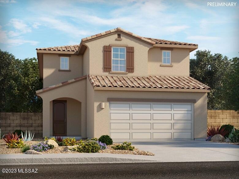 Brand new, energy-efficient home available by Jan 2024! Make visitors feel at home with a convenient first-floor guest bed and bath. The sprawling kitchen island overlooks the dining and great room. The upstairs bedrooms also have walk-in closets. Two new models are open at Sonora at Entrada del Pueblo in Sahuarita, AZ. This community offers extensive amenities including a splash pad, pools, walking and biking trails, and a safari park with convenient access to I-19 and major employment centers. We also build each home with innovative, energy-efficient features that cut down on utility bills so you can afford to do more living.*  Each of our homes is built with innovative, energy-efficient features designed to help you enjoy more savings, better health, real comfort and peace of mind.