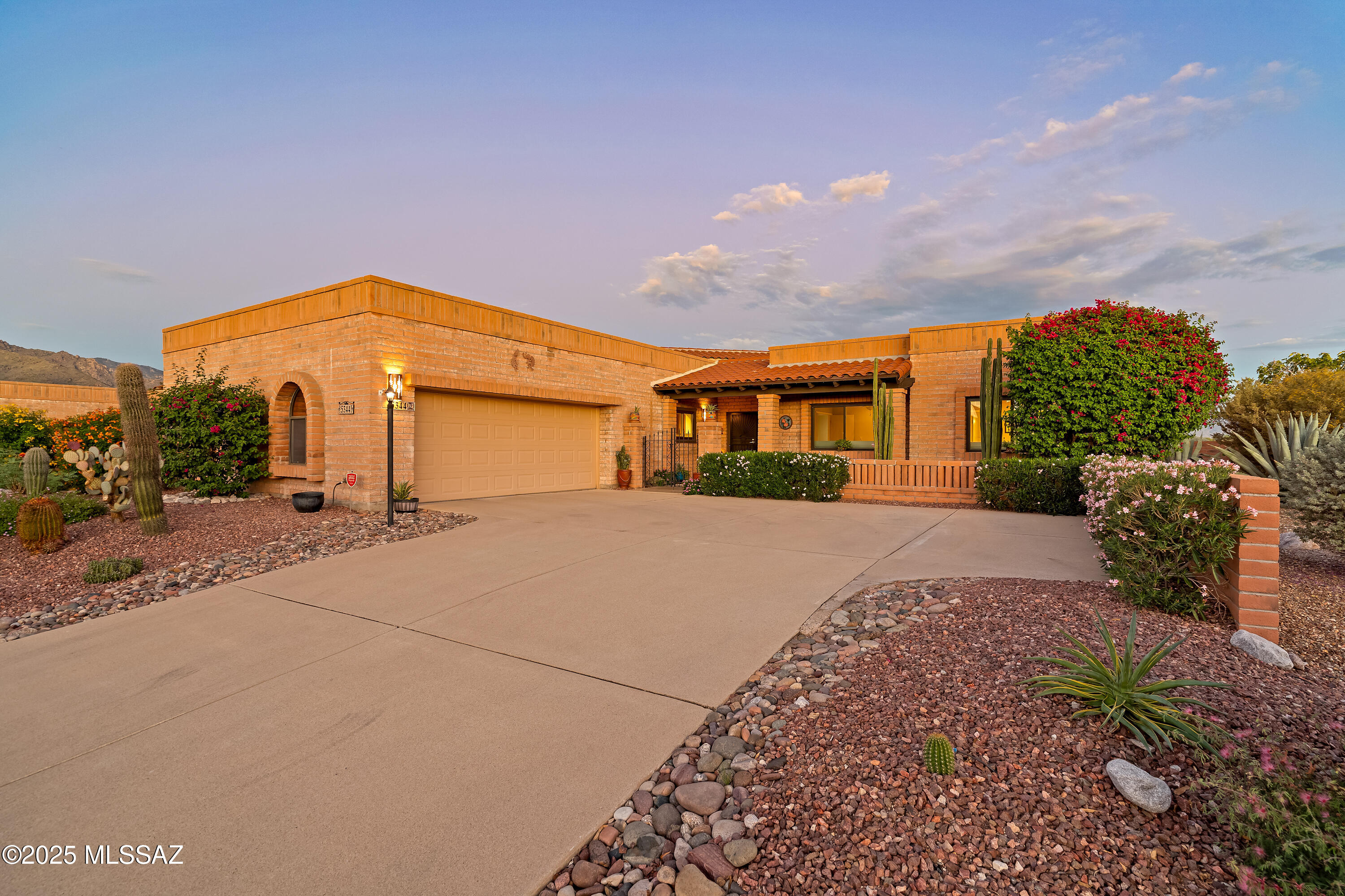 Welcoming sanctuary w/sweeping Catalina, Rincon mtn and territorial views. This home offers 2 bedrooms- one w/blt in desk & cabinet areas, separate den/office & 2 updated baths. Vaulted ceilings & expansive windows fill the space with light, while the updated kitchen and baths add modern elegance. Upgrades incld roof-blt up & tile (2022), newer windows & doors, water softener (2025). Relaxing covered patios designed for both entertaining and quiet enjoyment of the desert setting. Lovely pool for warm days. Oversized two-car garage w/storage closets & epoxy floor. Located near Sabino and Ventana Canyons with easy access to hiking, dining, and shopping. This home blends comfort, style, and a prime setting in a sought-after neighborhood. Sellers are licensed realtors in State of Arizona. This home blends comfort, style, and a prime setting in a sought-after neighborhood. Community has 2 pools, spas, tennis courts & clubhouse. Many social activities to enjoy. Welcome Home to Fairfield! Sellers are licensed agents in Arizona.