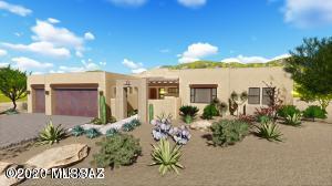 This Insight Home Sedona floor plan is a cut above the rest.  It's loaded with included extras and sits on over 3/4 acre of land.  Privacy from neighbors and amazing views of the Catalinas and Tortolitas. Enormous 4 car garage, granite in kitchen, bathrooms,and laundry sink cabinet.  Soft closing, high quality full overlay cabinets with crown molding and pendant lights included in kitchen and powder room. Pavers included in driveway, enclosed courtyard and oversized rear patios. All homes are fully customizable. Choose from our selection of home designs and tailor them to suit your preferences. Our talented designer will walk you through the selection of finishes. 
Some features on the artist's rendition are not included.  Fourth car garage is not shown on rendition.