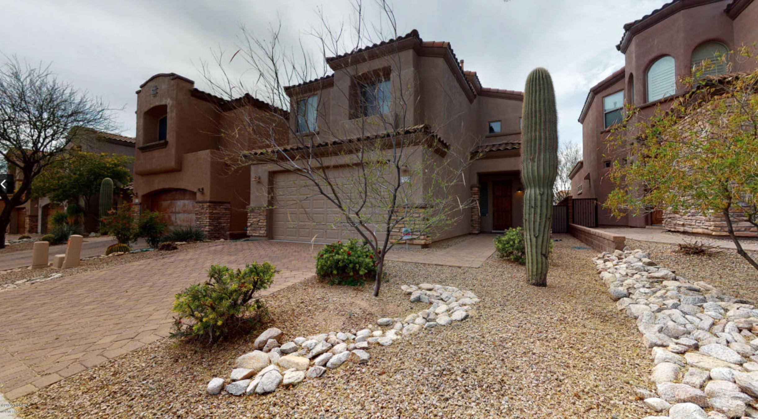 Fully furnished wonderful 2 story home, located in  Paloma Ridge,  in the heart of District 16 & the Catalina Foothills. This home  has 5 bedrooms & 3 baths., 2 bedrooms and 1 full bathroom are downstairs, Master Suite, 2 more bedrooms and 2 full bathrooms  are on 2nd floor. Kitchen has  granite counters, high ceilings, breakfast bar opens to great room and dining area. Community pool. Located just minutes from great shopping, dining, golf, & DISTRICT 16 SCHOOLS. VIRTUAL TOUR IN 3D ALSO AVAILABLE!!!