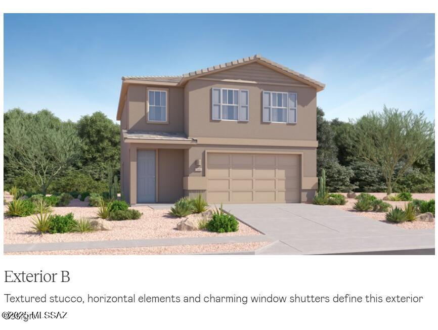 The first floor of this new two-story home is host to an open-concept floorplan shared between the kitchen, dining room and family room. A nearby patio is ready for outdoor entertainment and leisure. On the second floor, four bedrooms surround a versatile loft, including the luxurious owner's suite with a full-sized bathroom and walk-in closet. Our homes come with the Rinnai Tankless Water Heaters, Smart Thermostats, Post-Tension Foundation, Radiant barrier roof decking, 2'' Faux Wood Blinds and more!