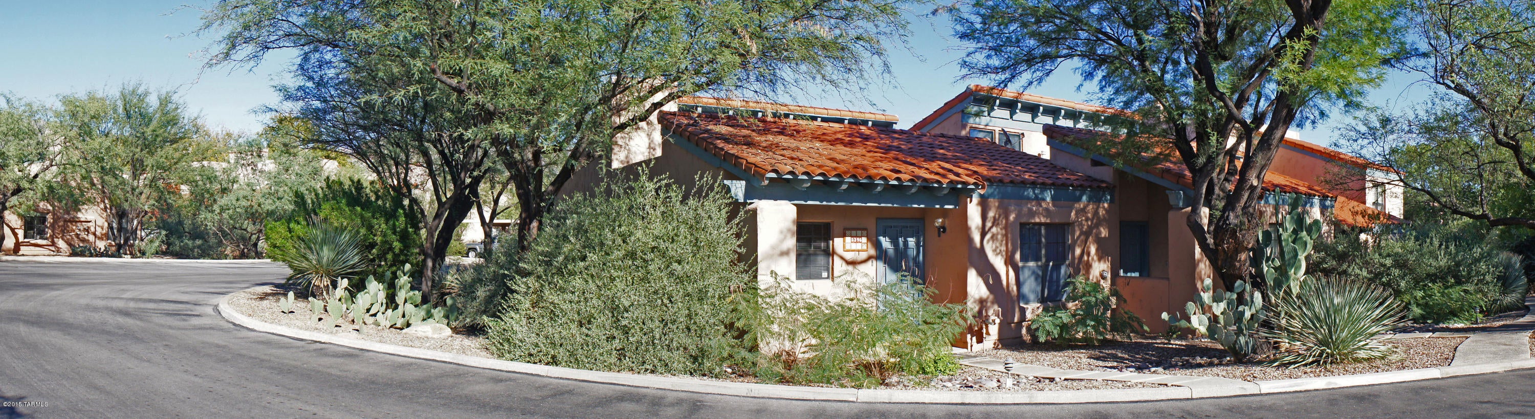 Enjoy resort-style living in one of the most beautiful areas in Tucson! This marvelous 2bed / 2bath townhouse is located just a short walk from Sabino Canyon Recreation Area. Recently renovated; freshly painted walls and ceilings, updated baths and kitchen. Home flows nicely with open living areas on one side and bedrooms on the other. Custom-made walk-in closet. End unit with vaulted ceilings and many windows that contribute to great lighting. Covered patio offers great mountain views and access to the beautiful desert oasis right in front of you! Beautifully maintained community with 2 pools (one 82 ft. long!), 2 jacuzzis, tennis courts, jogging paths, clubhouse, fitness center and BBQ areas. Water & trash included in rent! Six month rent min., 1 or 2 year rent preferred. Owner/agent.