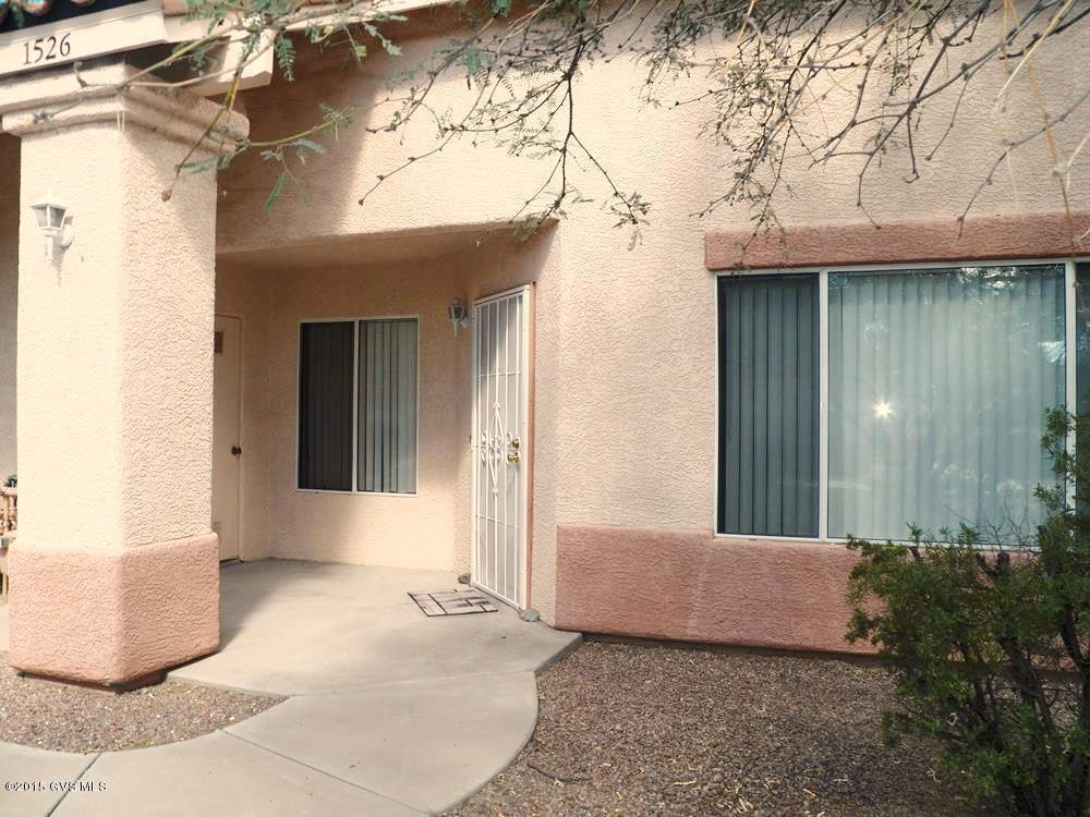 Very clean 2BR 2BA townhome built in 1996. Non-age restricted. GV Recreation is available but not required. New HVAC unit and water heater installed Summer 2015. 100% ceramic tile floors. Newer appliances. Ceiling fans in all rooms. Split BRs each with a walk-in closet. Great room. Private covered rear patio. Community pool and spa. HOA mo. fee covers all landscaping, pool/spa maintenance, ext. paint and stucco, trash removal, pest control, streets.