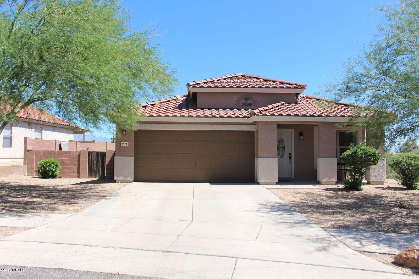Cute 4 bedroom, 2 full bath home in the lovely gated community of Sweetwater Reserve. Home is located on a quiet cul de sac, no neighbors to the south side of home and tall block fence in backyard provides ample privacy! Designer paint interior, exterior has been freshly painted and new front door installed. Spacious open floor plan with multiple living areas, large master bedroom and closet.Home is energy equipped with solar panels, say goodbye to outrageous electric bills!!! Sweetwater is conveniently located with easy access to I-10, shopping and Downtown Tucson. The community boasts a large pool and spa with jogging/walking trails throughout the community. Come see it today!!