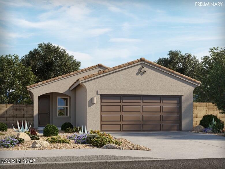 Brand new, energy-efficient home available by Jan 2023! This single-story home has a covered patio just off the great room so you can enjoy the beautiful desert. Espresso cabinets with cream/black granite countertops, Travertine-look tile flooring and warm grey carpet in our Crisp package. A new phase is coming soon to Hanson Ridge. Set against the stunning backdrop of the Rincon Mountains, this community is located within the highly desirable Vail School District and offers easy access to the 1-10 and major employment centers. We build each home with innovative, energy-efficient features that cut down on utility bills so you can afford to do more living.*  Each Meritage® home is built with innovative, energy-efficient features designed to help you enjoy more savings, better health, real