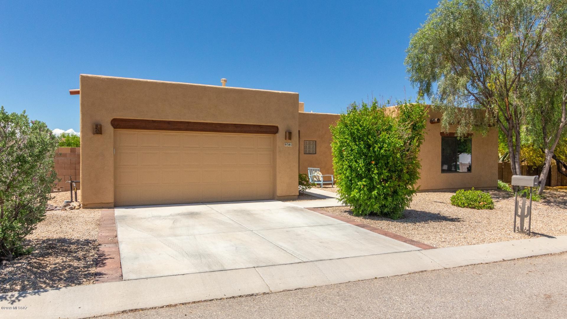 Beautiful updated Santa Fe-Style home situated in the Rincon Trails Community! This home welcomes you to an elegant great room with stacked stone fireplace, wood like ceramic flooring, custom color scheme, high ceilings & an abundance of natural lighting. The kitchen you have longed to have offers custom white cabinetry, lovely shiplap with exposed beam dining area, and an island/breakfast bar overlooking the great room. This home is perfect for entertaining.  The enchanting master suite includes room for a sitting area and two glass sliding doors providing a private exit to the backyard and full en-suite. Your family and loved ones will enjoy the spacious backyard, perfect for family gatherings and pool parties! Come and take a look at this beauty....Don't miss out!