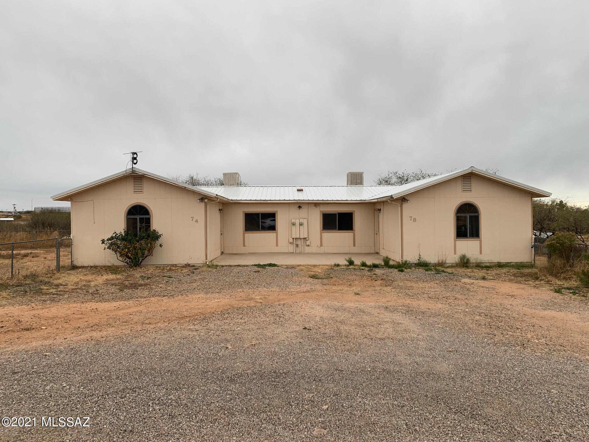 Great investment opportunity.  Duplex, each side has 3 bedrooms 2 baths with a large laundry room. Units are roomy with sturdy wood cabinets in the kitchen. Large yard for each side. Plenty of room for parking. Metal roof in 2019.  Both units each have a 200 AMP service, should be able to handle new  A/C heat pump units.  Fully fenced back and side yards.  Price already reflects  need to upgrade HVAC and some TLC.