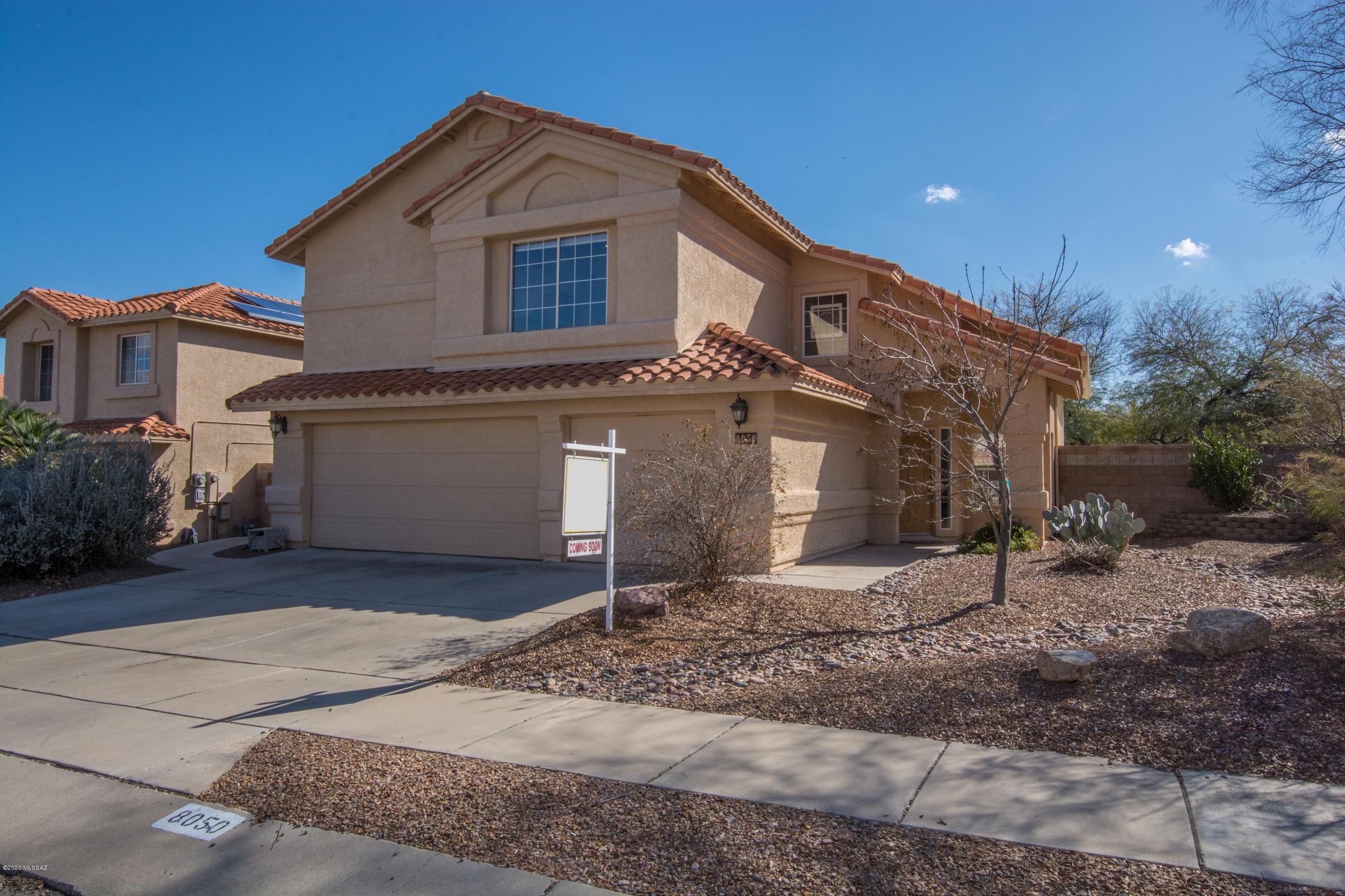 Brand new carpeting, beautiful open kitchen with granite slab tops, built in buffet, bay window, heat-a-lator switch to gas fireplace in over-sized family room, lap pool with mountain views, citrus tree. All bedrooms have walk-in closets, HUGE master suite with vaulted ceilings, sitting room and two walk-in closets, double vanities and a separate garden tub in lavish master bathroom. Arched windows, ceiling fans and plant ledges. Three car garage, well maintained. Near mall, shopping, banks and restaurants.