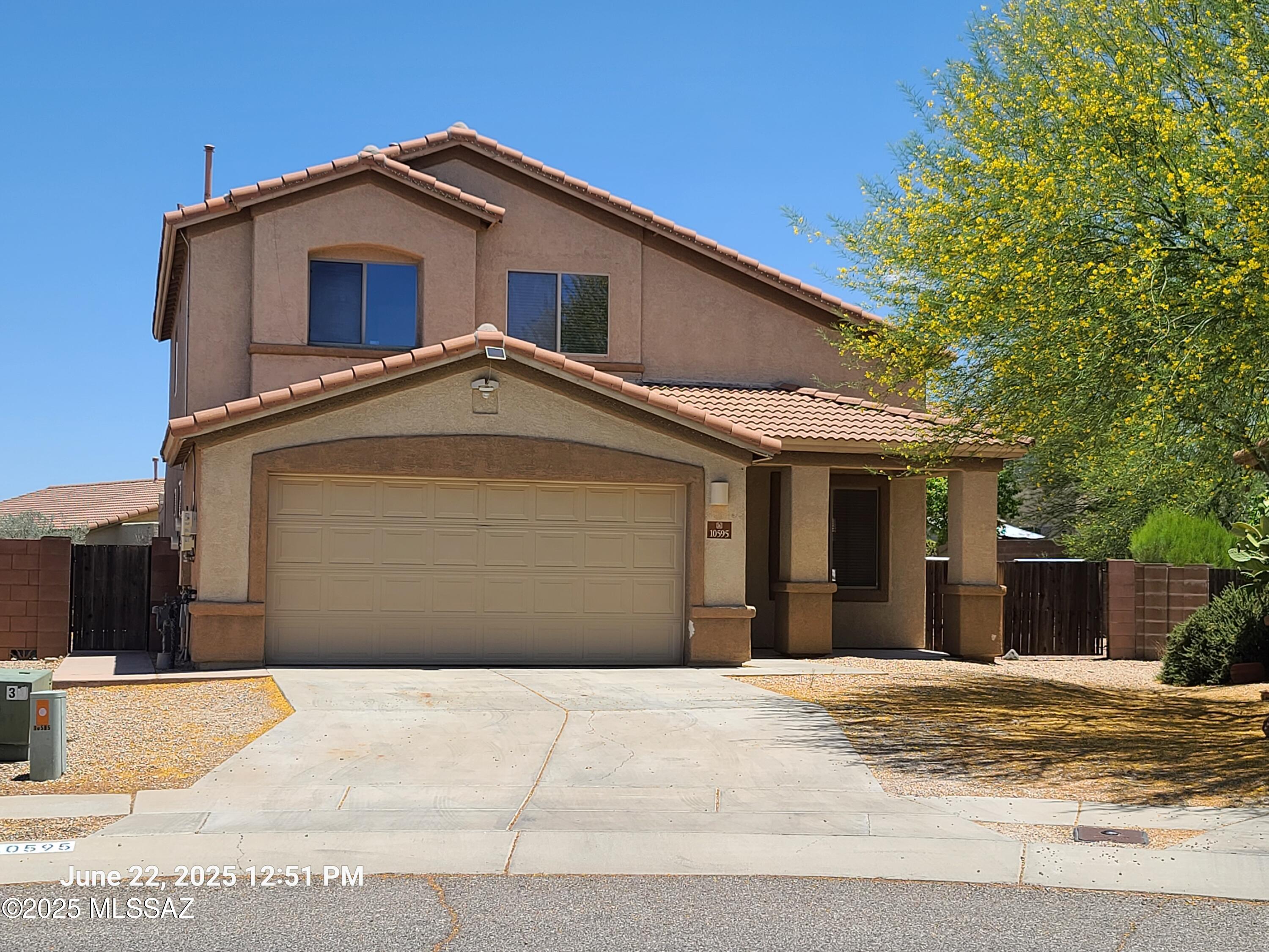 Recent Price Improvement. 4BR/2.5 BA with one BR downstairs. Dream backyard on oversized Cul-du-sac lot featuring a sparkling pebble tec pool, Large ramada, Built in BBQ, Oversized patio and turf areas. fresh interior paint, epoxy garage floor. Kitchen features Granite Countertops, stainless steel appliances, walk-in pantry, island bar seating and a fantastic view of the back yard from the kitchen window. Great room with soaring Ceilings. Living room with Gas Fireplace. Upstairs loft area great for home office. 2 upstairs secondary bedrooms, One with Walk in closet. Hall bath and Master suite. Master Bath offers double sinks, Walk-in shower, Soaking tub, and large walk in closet with shelving. Home has solar panels to cut down on monthly Electric bill