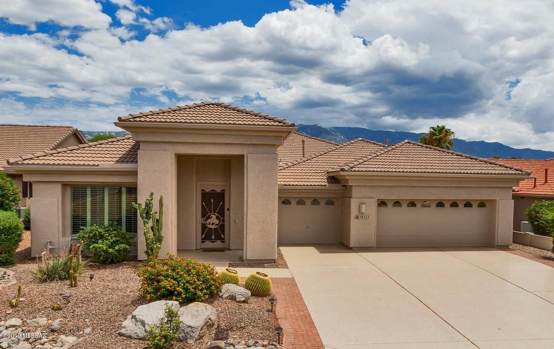 This Cheyenne Has Outstanding Golf Course & Mountain Views.  Situated on the 18th Hole of MountainView Golf Course. Stunning Views Can be Seen from Every Rear Window.  Spacious 3 Bedroom Floor Plan has Den, Formal Living & Dining, & Built-in Wet Bar Area Perfect for Entertaining.  Guest Wing Perfect for Family & Friends. Open Kitchen has 42'' Cabinets, Granite Counters, Island & Desk Area.  Family Room Has a Gas Fireplace.  Laundry Room with Utility Sink & Abundant Storage.   3 Car Garage with Epoxy Floors has Large Work Bench, Storage, & Side Person Door.  Expanded Covered Patio & Outdoor Kitchen Perfect to Relax & Enjoy Life. 7/2019 Painted Exterior, 7/2019 Painted Interior.   New 7/2019 HVAC Unit & 1-2016 HVAC Unit. Come Experience SaddleBrooke Lifestyle.