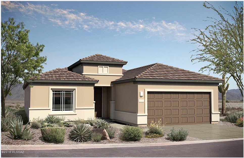 MOVE IN READY JUNE 2018.  OUR POPULAR ENCHANTMENT HOME DESIGN ON A NORTH FACING BACKYARD.  THIS HOME FEATURES AN EXTENDED COVERED BACK PATIO AND GARAGE.  UPGRADES INCLUDED ARE CHEF KITCHEN WITH WHITE MAPLE CABINETS AND VENETIAN GOLD GRANITE COUNTERTOPS, BAY WINDOW AT MASTER AND CENTER SLIDING GLASS DOOR AT GREAT ROOM. ALL FLOORING HAS BEEN UPGRADED AND DESIGNER PAINT IN NATURAL LINEN.  FRONT YARD LANDSCAPING IS ALSO INCLUDED.  LOCATED IN AN ACTIVE ADULT COMMUNITY WITH LOTS OF AMENITIES.