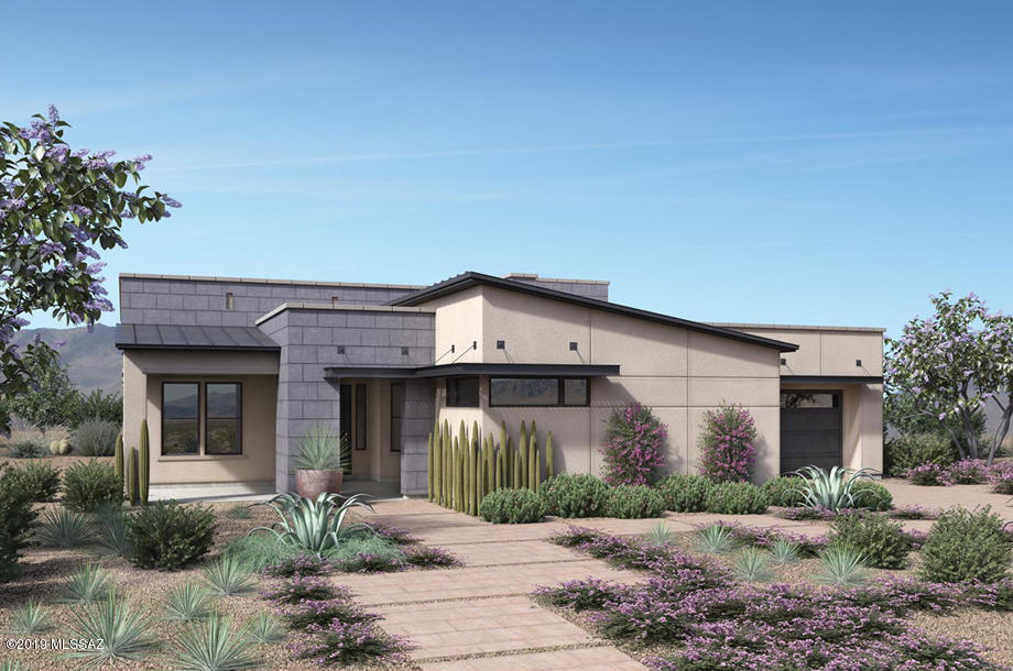 FINAL OPPORTUNITY!!! This Montilla Modern is currently under construction (November 2019 completion) nestled within the heart o the Dove Mountain master planned community, where resort style living and the High Sonoran Desert reside in harmony. Completely custom designed, this incomparable residence is located behind private gates and surrounded by mature desert landscape. This 3385 square foot residence, 4 bedrooms, 4 bathrooms (includes guest casita) with welcoming tones and textures adding a sense of warmth to the home. The light-filled foyer invites you to enter the sophisticated study and formal dining room as you move into the kitchen and great room while enjoying the pool view from the covered patio.
