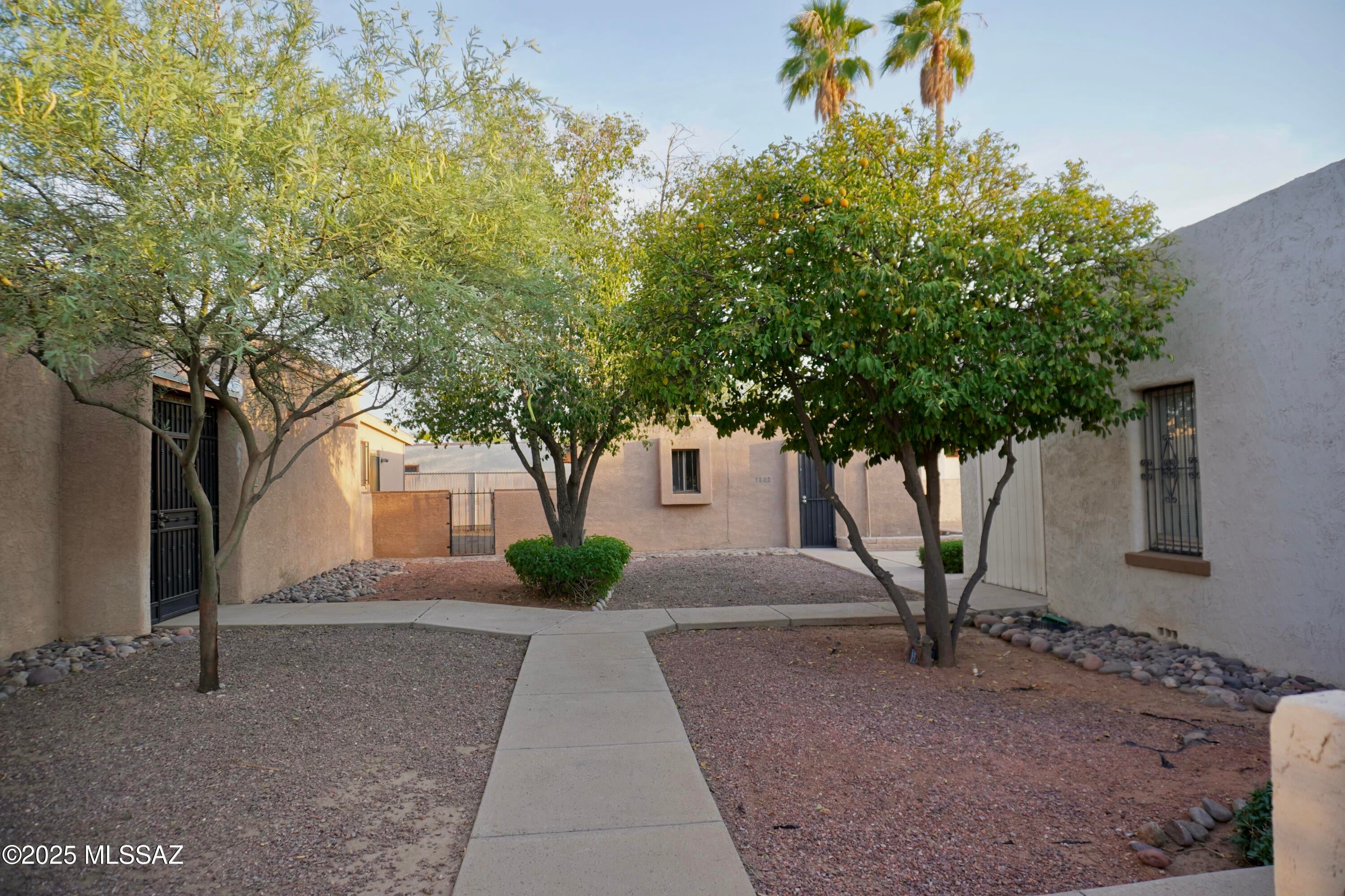 One of the buildings (adobe) was built in 1951, while the other two (masonry stucco) were constructed in 1973. 
Masonry, a newer building, has been rented at $1100 per month for many years. One of the buildings was owner-occupied as an office. All three buildings require fixing.
Two parcels to be sold together. Parcel 122-15-188A and parcel 122-15-187A. 
3432 total square footage.