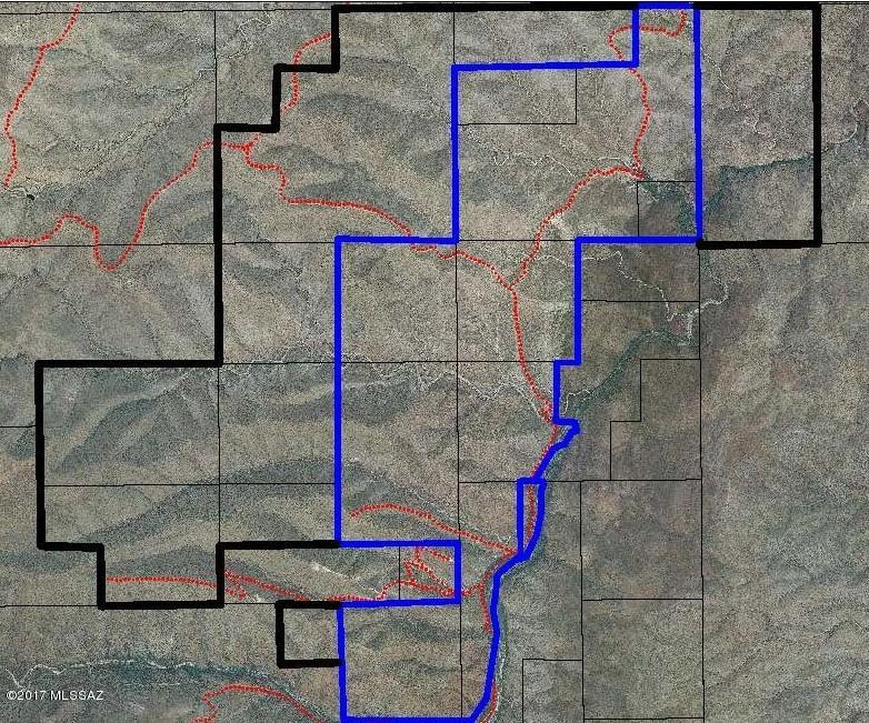 1476 deeded acres (10 parcels) with extended creek frontage in Buehman Canyon in Pima County near Redington, together with 1817 acres of leased Arizona State land is being offered in the extremely rare opportunity. Three existing wells, a small ranch house several corrals, and other small structures are included with the sale along with some surface water rights. This property is currently being operated as a cattle ranch with agricultural property tax status and part of an estate sale. No utilities are stubbed to the property. Strong potential to use this property as mitigation land or sell in the future for conservation land. In addition, this property could continue to operate as a cattle ranch and/or be a personal hunting ranch. Elevations range from 3200 ft to 4000 ft and offers spectacular views in all directions. Currently zoned Pima County RH with potential for 36 acre ranchettes. Please contact listing broker to schedule a tour of this amazing property. Copies of Arizona State Land Leases available with offer.Taxes shown are for all deeded parcels.