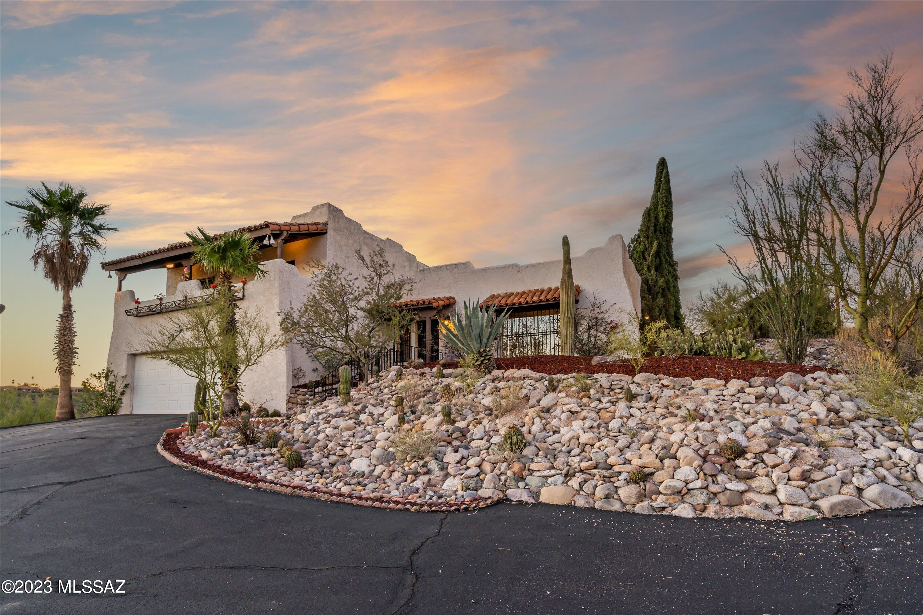 Privacy and 360 degree views! If this is what you seek, look no further! This stunning Spanish Mission nestled in the Foothills is great for large gatherings or for small and intimate dinner parties. Backyard is an oasis with spectacular mountain views, a diving pool, an abundance of space to relax and enjoy the natural beauty. A true entertainer's delight. Step inside to bright and open spaces, beehive fireplace with electric wet bar, and three bedrooms each with a balcony and walk-in closet. This home is a clean palete ready for your personal touch.