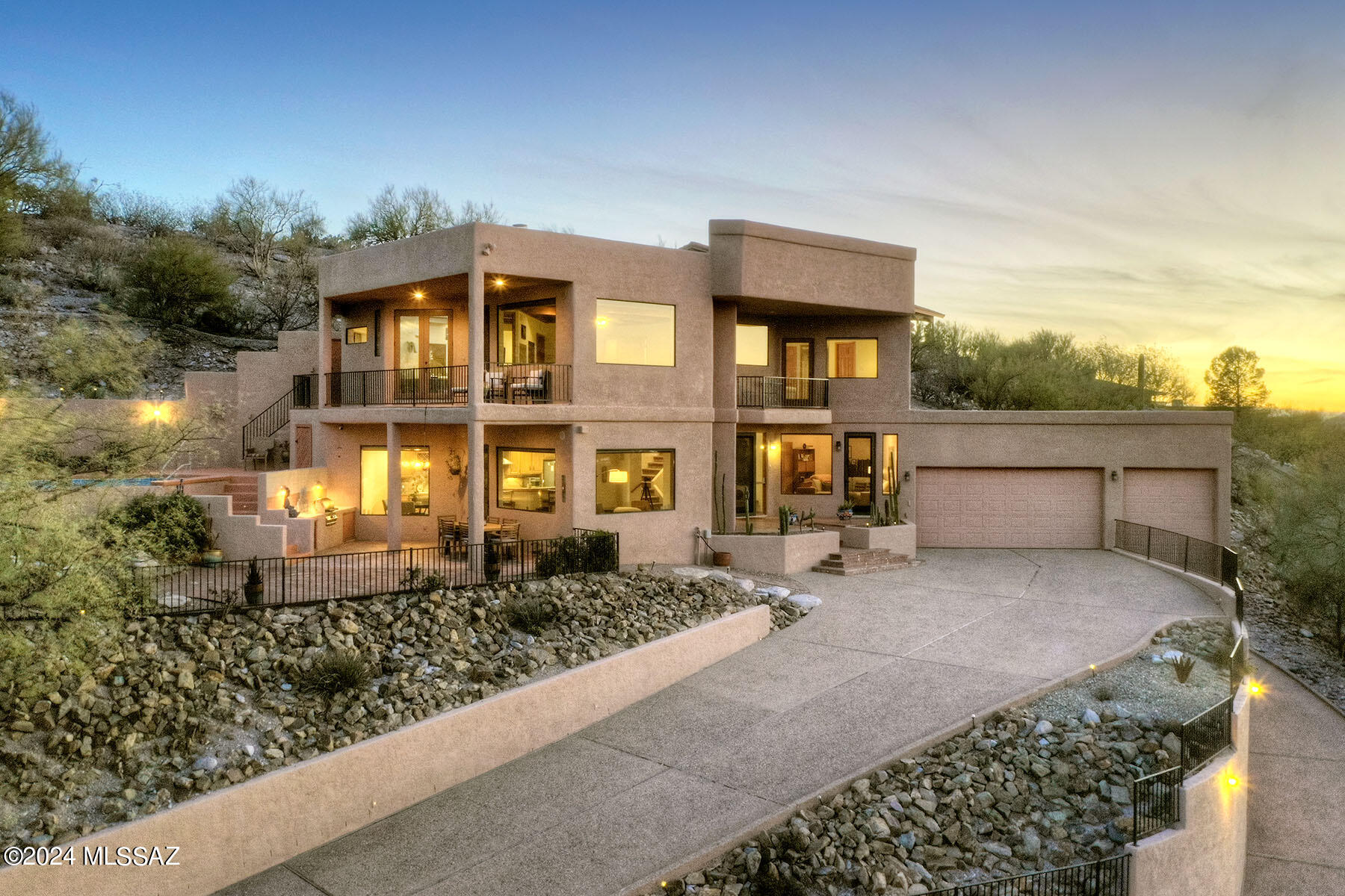What you will love most about this home are the breathtaking views of the Catalinas from every room in the house, as well as the many possibilities for enjoying these views out of doors, afforded by a two-level patio and two balconies. If you like open spaces, this timeless contemporary home, with it's large windows, creates expansive living areas. The home has been meticulously maintained and is tastefully appointed in a timeless manner. The proximity to Sabino Canyon and the walking paths through the neighborhood are also ideal, as well as easy accessibility to shopping and dining. For these reasons, this Catalina Foothills property is arguably in one of the most desirable neighborhoods in Tucson.
