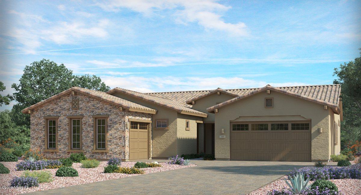 This gorgeous Revelation plan features our ''Next Gen'' home w/in a home w/attached separate living quarters! Main living area has 3 bedrooms +Den & 2.5 baths, while the Guest space offers 1 BR, 1 bath, LR & kitchenette! The main area boasts of a large great room and gourmet kitchen w/large island dining area looking out to patio & yard! Granite c-tops in kitchens, w/tile tops in all baths! Quality features in this home include 17'' tile, 8' doors, 10' ceilings,42'' cabinets, Radiant Barrier roof sheathing, prep for future solar & other energy efficient items, gas cooktop, all Wi-fi Smart items such as Alexa, Echo Dot, Echo Show, Sonos, Ring & much more!  Public report available on AZDRE website. Home under construction-complete March 2018. Call ahead 1 hr: 800-864-1055 for appointment.