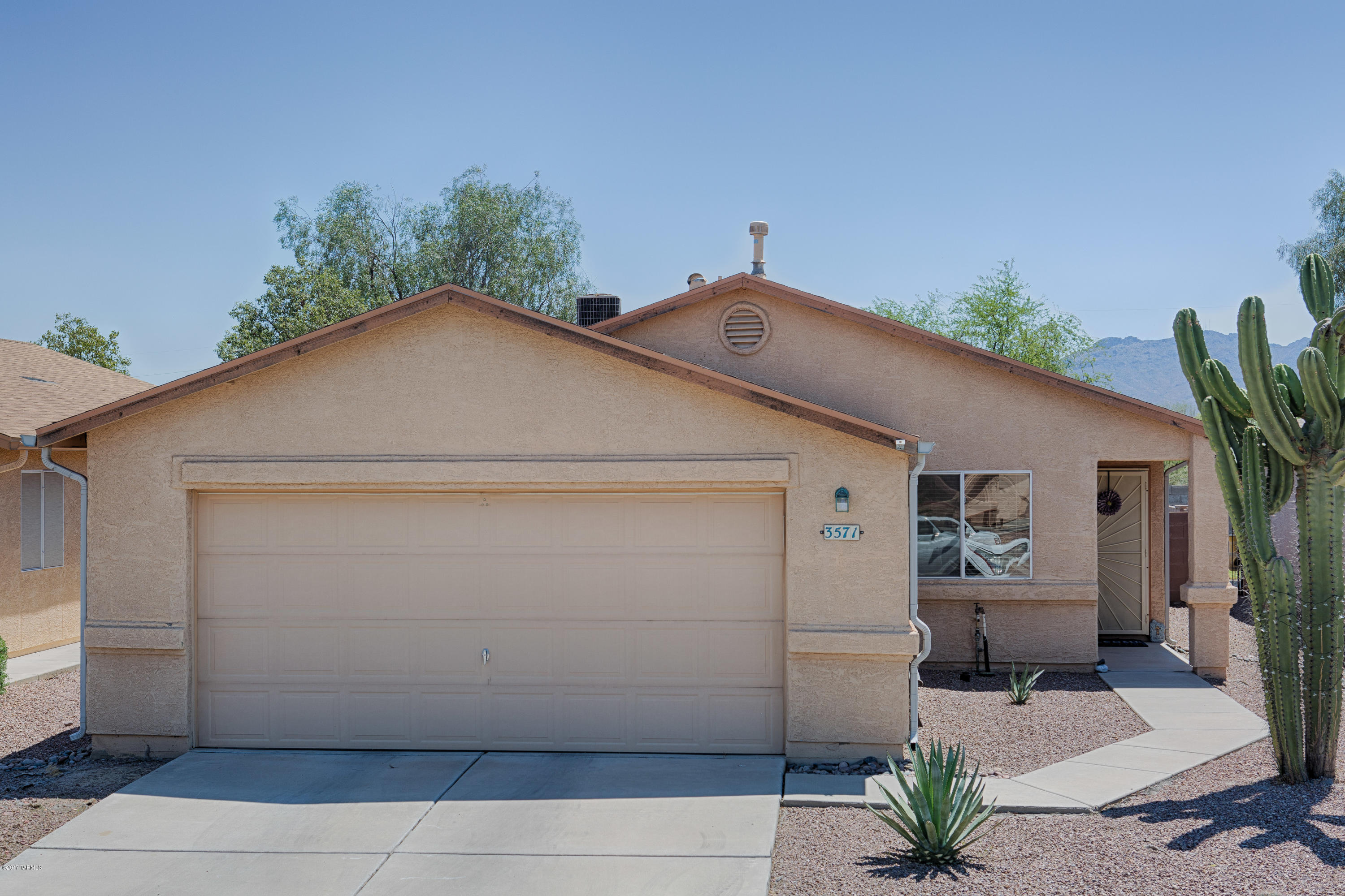 You will love this 3 bedroom, 2 bath, 2 car garage with all the extras. Beautiful tile, nice fixtures and fans. Kitchen has plenty of cabinets and counter space and a pantry! Window treatments are in place, security screen on front door offers you privacy and the large living area is right off the kitchen and eat in area. Enjoy this very large backyard, play, entertain, plenty of space for a pool! Potential Short Sale.
