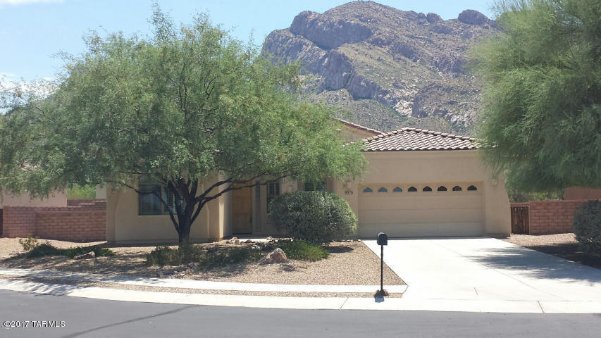 Come live in this spacious 2-bedroom, 2-bathroom home with a den located in Oro Valley, AZ, just northwest of Tucson. Property is positioned at the end of a cul-de-sac for privacy, and has fantastic views of the scenic Pusch Ridge in the Santa Catalina Mountains. This well maintained home has vaulted ceilings, split bedroom floorplan, gourmet kitchen, beehive fireplace, covered back patio, 2-car garage, and is equipped with a washer & dryer. Available for immediate move-in!