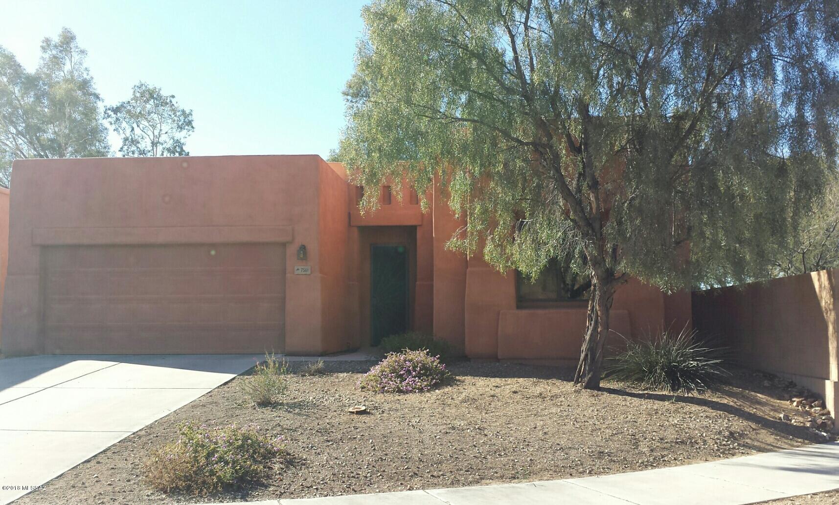 Enjoy living in this well maintained 3-bedroom, 2-bathroom single-family home located in northeast Tucson, AZ. With views of the Santa Catalina Mountains and situated on a quiet cul-de-sac in the Villas at Dos Hombres subdivision, this contemporary southwest style home is ready for immediate move-in. Comes with washer and dryer, 2-car garage, covered back patio, ceiling fans, and more. Located near top rated schools, shopping, parks, and medical facilities, this desirable rental property wont last long!