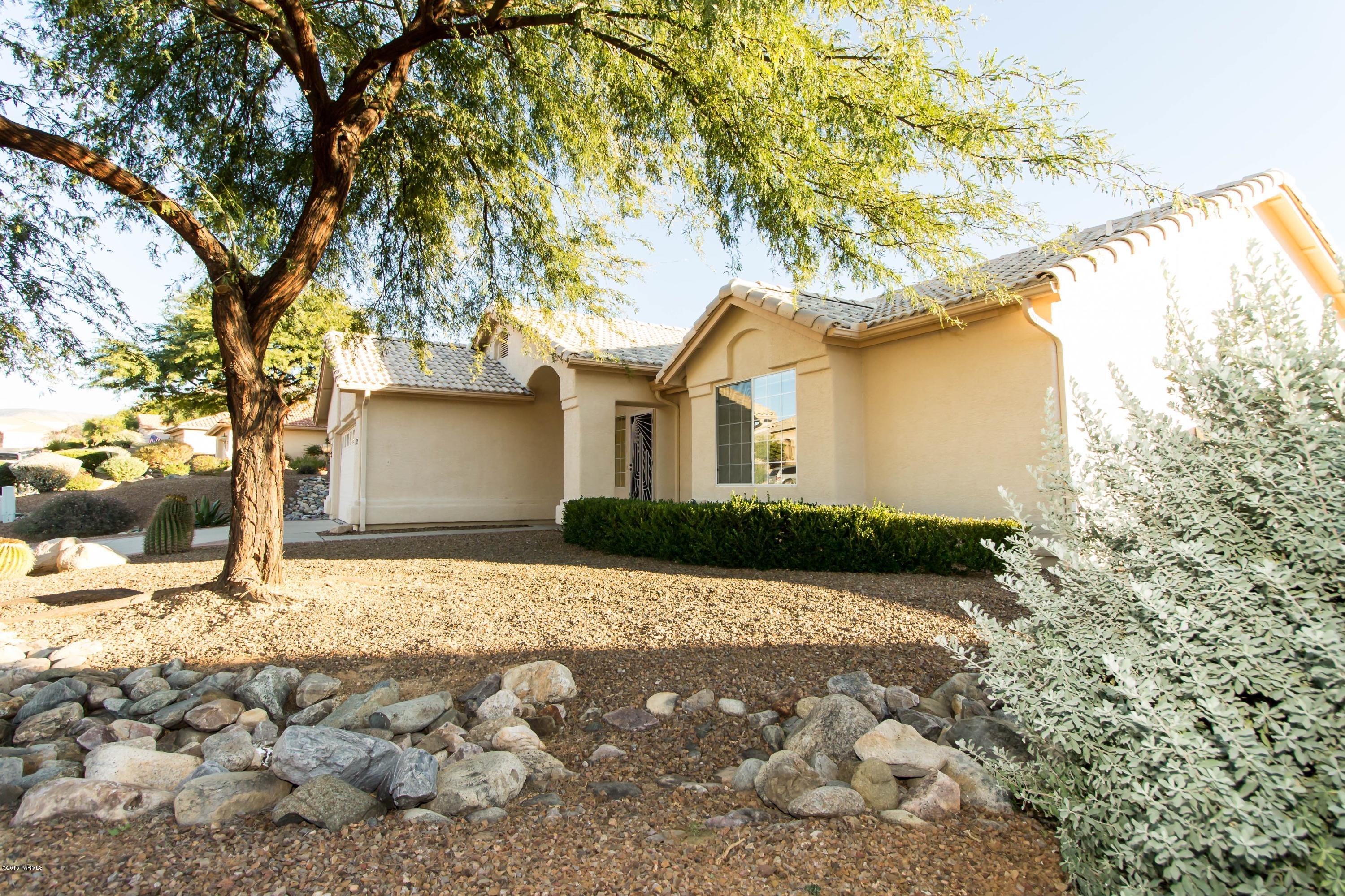 SONORA MODEEL PRICED TO SELL NOW is
a Sparkling Blank Slate waiting for your decorating touch.This ESTATE SALE  property is a real gem.GREAT ROOM STYLE with tons of windows letting in Natural light. Large low care lot with peaceful covered patio.Large Master Bedroom and LG WALKIN CLOSET Master bath has oversized shower and double vanity. You'll love the laundry room with cabinets & folding counter.Because this is an Estate Sale the home is being sold As-is, Where-is.  Seller will consider all offers from appearances the home looks as though it is well cared for. Enjoy resort style living w/Pools, Tennis Crts, Social Activities, Club House, Golf, Stunning Mountain views surrounding you as you enjoy slightly cooler temperatures of Saddlebrooke & its walking paths & luxurious atmosphere.