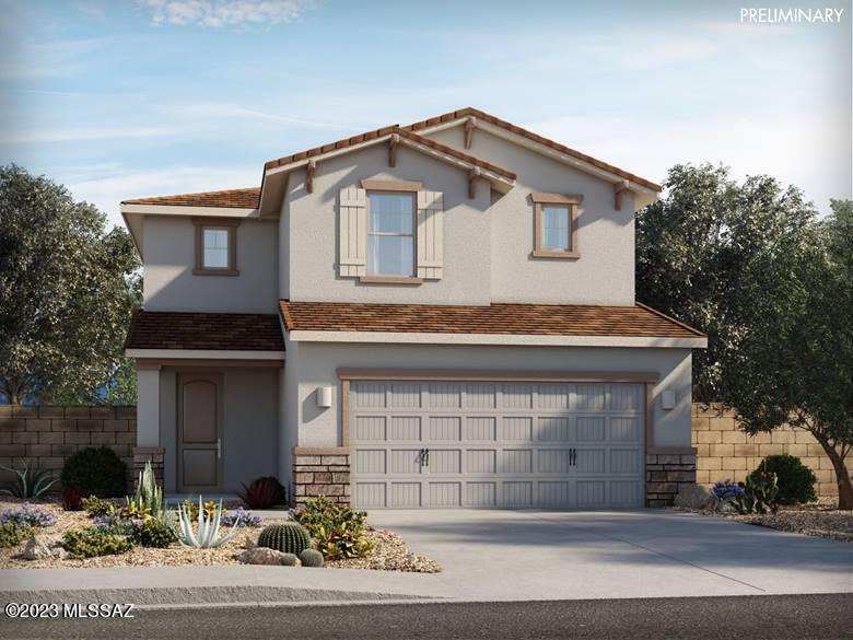 Brand new, energy-efficient home available by Oct 2023! Elemental Design Package, No rear and side neighbors. Make visitors feel at home with a convenient first-floor guest bed and bath. The sprawling kitchen island overlooks the dining and great room. The primary suite has a spa-like bath with dual sinks. The upstairs bedrooms also have walk-in closets. A new phase is coming soon to Las Patrias at Star Valley.  Each of our homes is built with innovative, energy-efficient features designed to help you enjoy more savings, better health, real comfort and peace of mind.