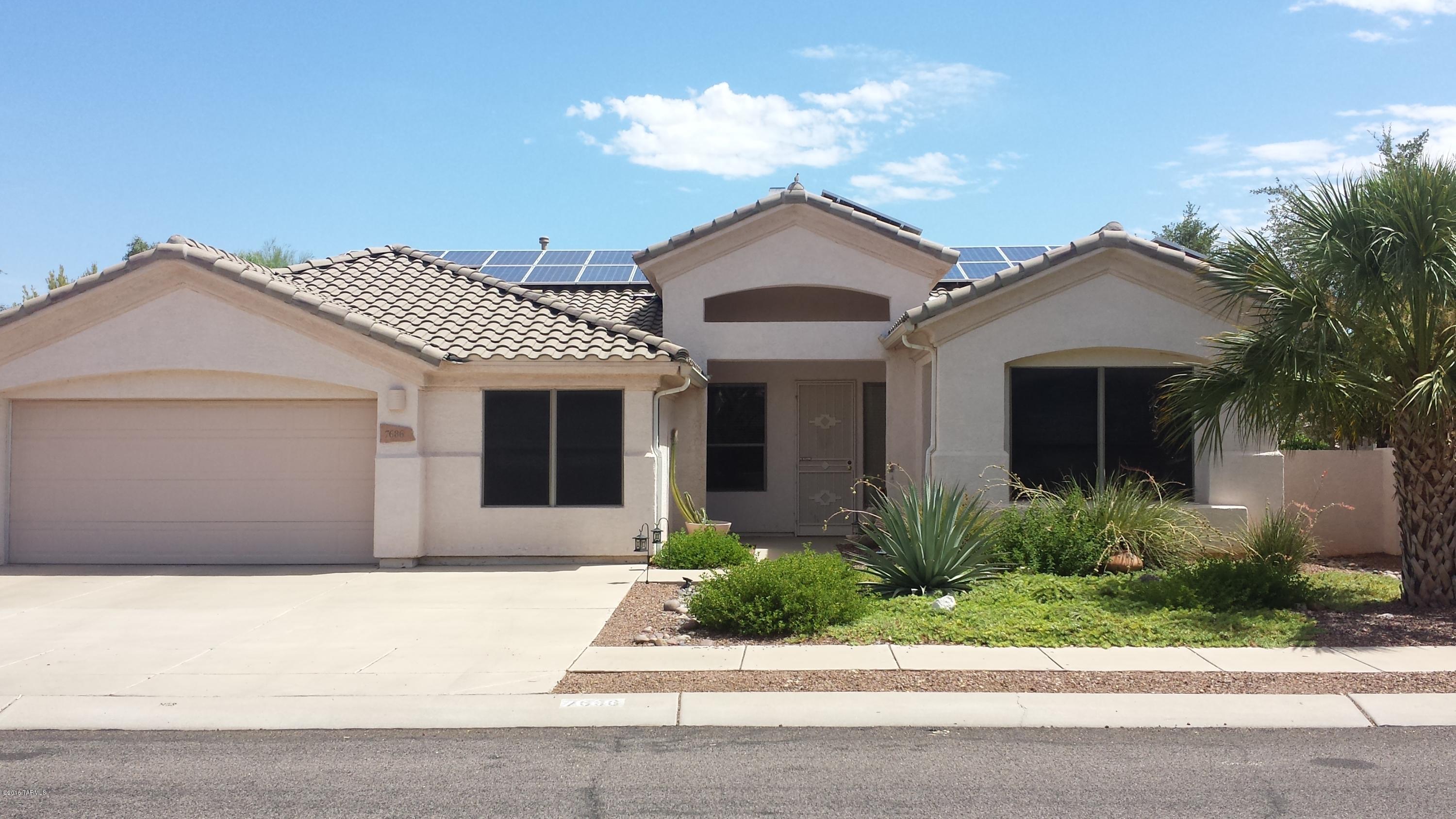 Beautiful 2275 sq ft one story home with, 4 Bed 2 full bath. Large great room, huge master bedroom, separate garden tub & shower, bonus room, work shop with all built in cabinets and a closet (could be a 5th bedroom).2 car garage with all built-ins & cabinets and lots of storage. Huge Great Room, eat in kitchen, large pantry,island and 
& breakfast bar.Easy care front and backyard. Solar home, low electric bills. 2 pools, parks, playgrounds, a skate park, easy access to I-10 & the new outlet mall.