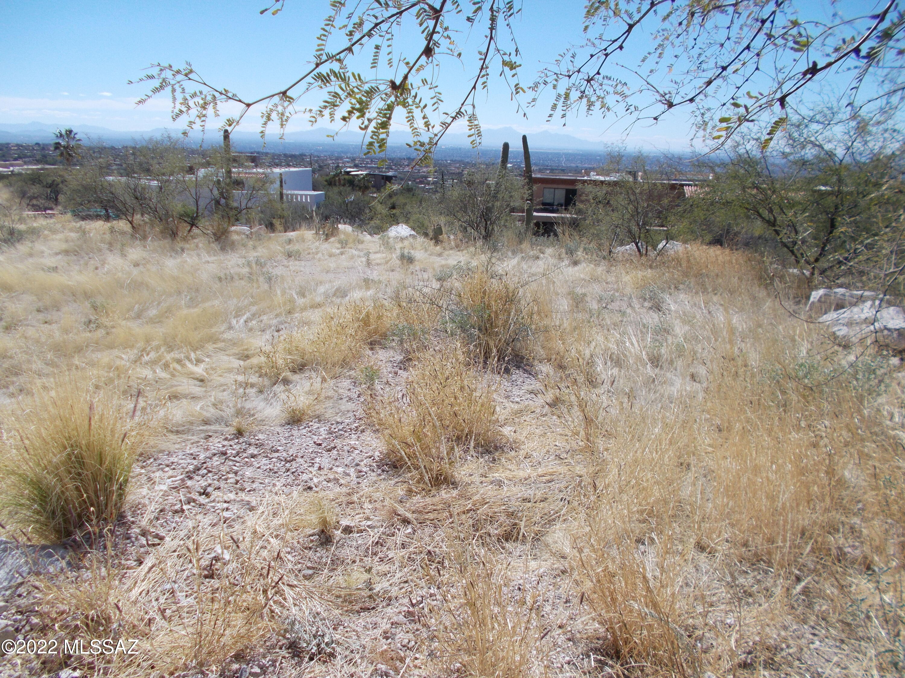 Only lot available in prestigious, Catalina Foothills, gated subdivision adjoining the Coronado National Forest. This FLAT, BUILDABLE, 0.78 acre lot has been partially graded to save MANY THOUSANDS OF DOLLARS in site work. UNPARALLELED VIEWS, overlooking all of Tucson. Orient to also get DRAMATIC MTN VIEWS to the north! End of cul-du-sac location for extra privacy! District 16 Schools, and neighboring millions dollar homes makes this a very special offering. Look at attached Documents for additional information. Call/text for gate code