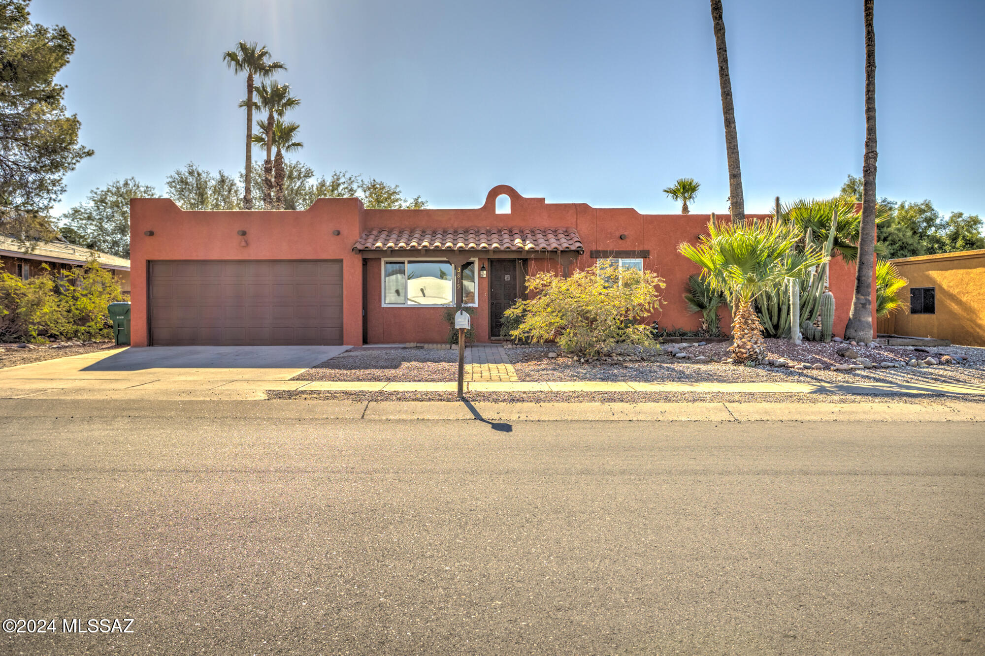 Updated three-bedroom, two-bath home with modern touches and plenty of charm! This home features a freshly painted exterior and a reroof completed in 2021. Inside, enjoy the updated kitchen boasts with new cabinets, countertops, sink, and upgraded appliances, both bathrooms have been stylishly updated. The spacious layout offers a versatile bedroom large enough to double as an office or play area. Cozy up by the beehive fireplace or step outside to the sparkling pool and low-maintenance yard, perfect for star-gazing or entertaining. Partial mountain views add to the charm of the outdoor living space. Conveniently located near I-10, shopping, and dining. Schedule your tour today and make this beautiful home yours!