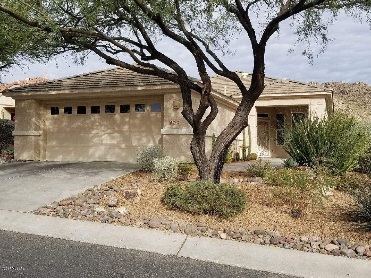 Price Reduced!!! Enjoy Stunning mountain views of the Tortolita's and Catalina's from your private covered patio and Master bedroom. This home features captivating views Fresh interior paint throughout. Large great room off of kitchen area. Enjoy the gorgeous Quartz Kitchen and breakfast bar countertops,  separate dining area. Large bedrooms. Low-E windows, natural gas BBQ hookup, and home is completely furnished with all appliances staying. All the amenities: golf, pool, spa, tennis, billiards, restaurants, and upscale Clubhouse. Seller is Motivated bring offers.