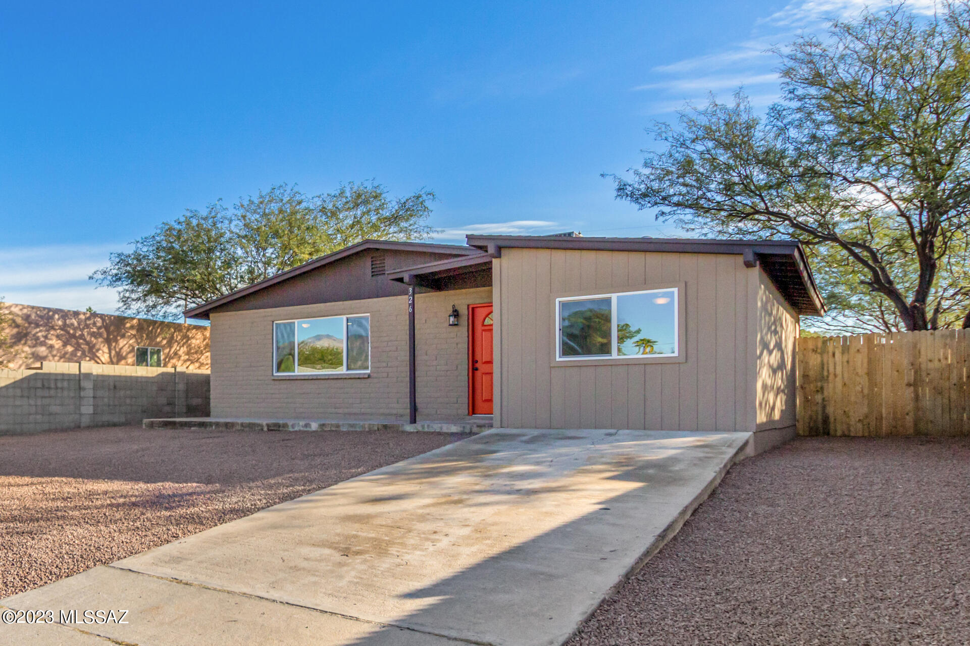 Live in this adorable 4-bed, 2-bath residence with a New roof New HVAC, new interior and exterior paint!  Pristine interior boasts a sizable living room w/elegant, wood-look tile flooring in all the right places, and recessed lighting. Spotless kitchen boasts ample white cabinetry, subway tile backsplash, granite counters, and all the stainless steel appliances you'll need for home cooking. Fall in love w/the primary bedroom, featuring a private bathroom. The spacious 4th bedroom offers vaulted ceilings plus a walk-in closet, and you can turn it into a workspace or game room! Massive backyard is the right spot to get creative and turn your entertainer's dream into reality. Located near shopping spots, restaurants, and more! Make this home yours now! Just pack your bags and move in
