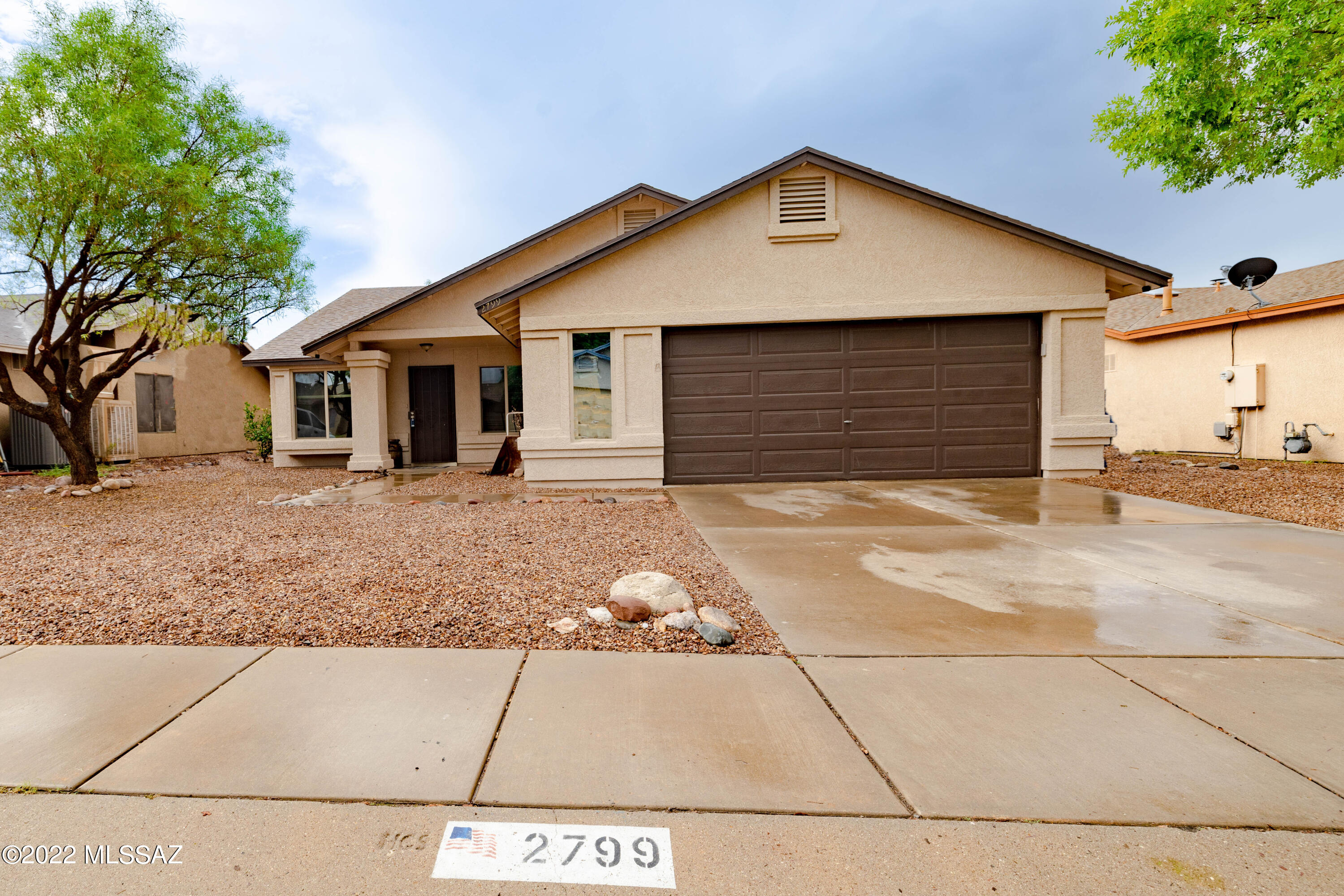 Remodeled within the last few years, this 4 bed, 2 bath Northwest home has both the cosmetic and mechanical updates that will give you peace of mind! NO HOA, NO poly, newer roof, HVAC, exterior and interior paint, dual pane windows, wood plank tile floors, lighting and hardware, and so much more. Kitchen and bathrooms have both been nicely updated, granite counters throughout, and baseboards have been upgraded. Low care, easy to maintain yard, and views of the Catalinas from the back. Schedule a showing today!