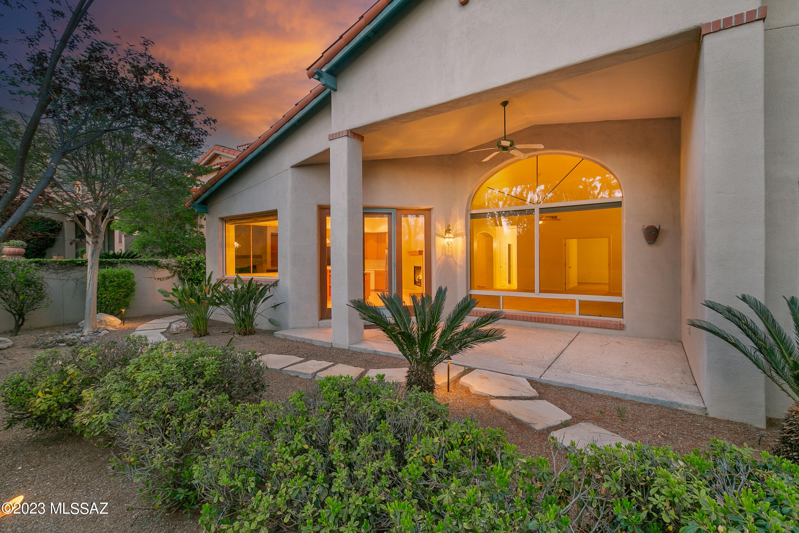 Beautiful Baird home in Ventana Canyon Country Club Estates.Popular Diablo Plan is all Masonry with tile roof
and built with quality throughout. This home has been beautifully maintained.  Spacious den was expanded.
2 - sided fireplace opens to the Kitchen and Living Room.. It has Large tinted low E windows and is light and bright. The Master suite is spacious, Master bathroom is large with builtins, closet is generous in size.  Oversized 2 car garage with  storage closets and  deep laundry tub.   Inside, Formal Dining, Kitchen with informal 
Dining space and doors to the covered patio, professional landscape with shade trees.  The interior of the home has just been painted.  This is a golf community with 24 hour manned gates.
