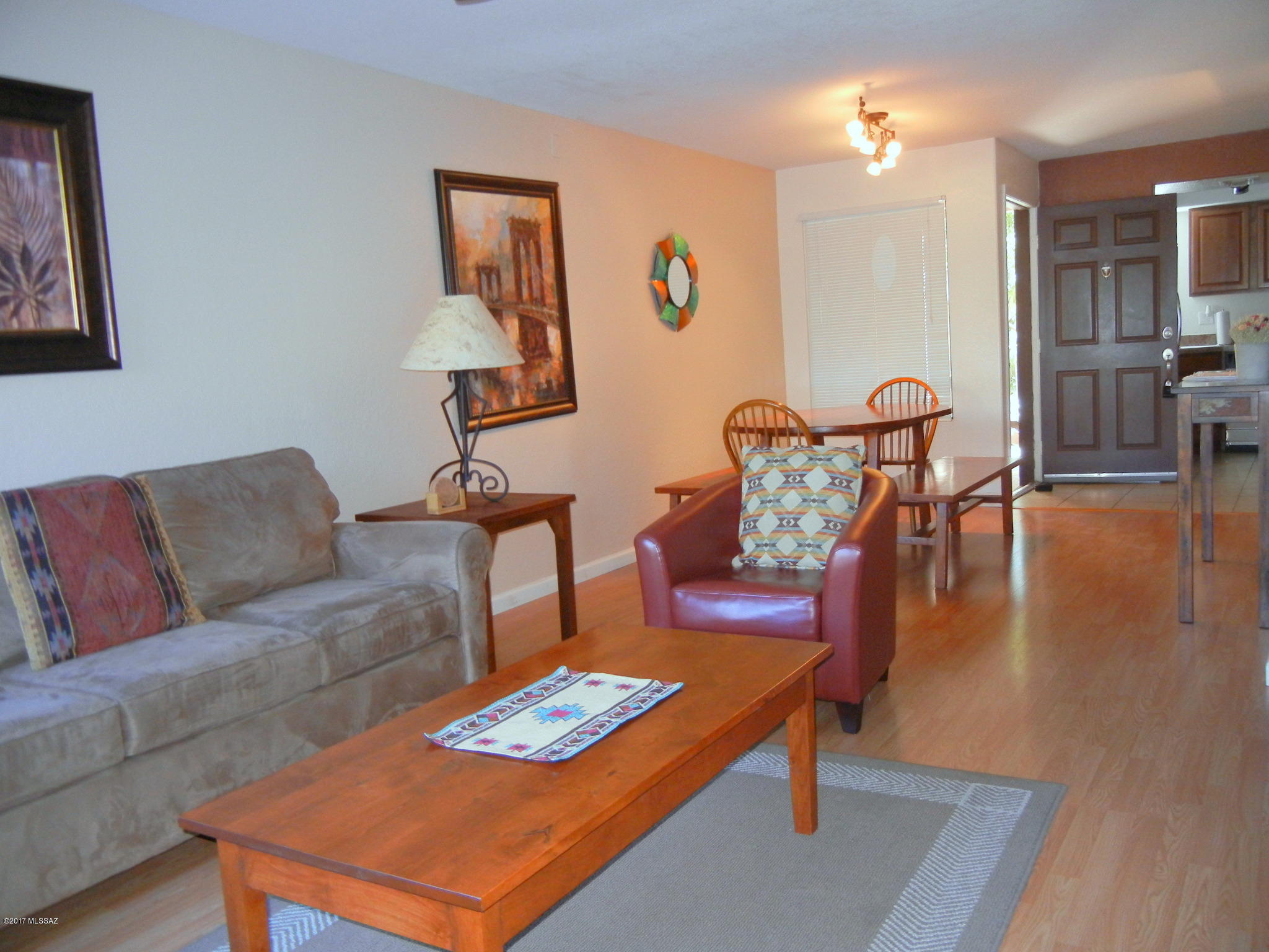 First Floor condo. - GREAT MOUNTAIN VIEWS - ...   

ALSO:   Remodeled inc. wood floors and tile flrs in kitchen and bath, upgraded cabinets & Appliances,  ceiling fans.
ALSO: Common wall between condos have double insulation;   
Extensive mature landscaping, 3 pools, 2 heated;  fitness Ctr. Club House.
  Assigned Covered Parking