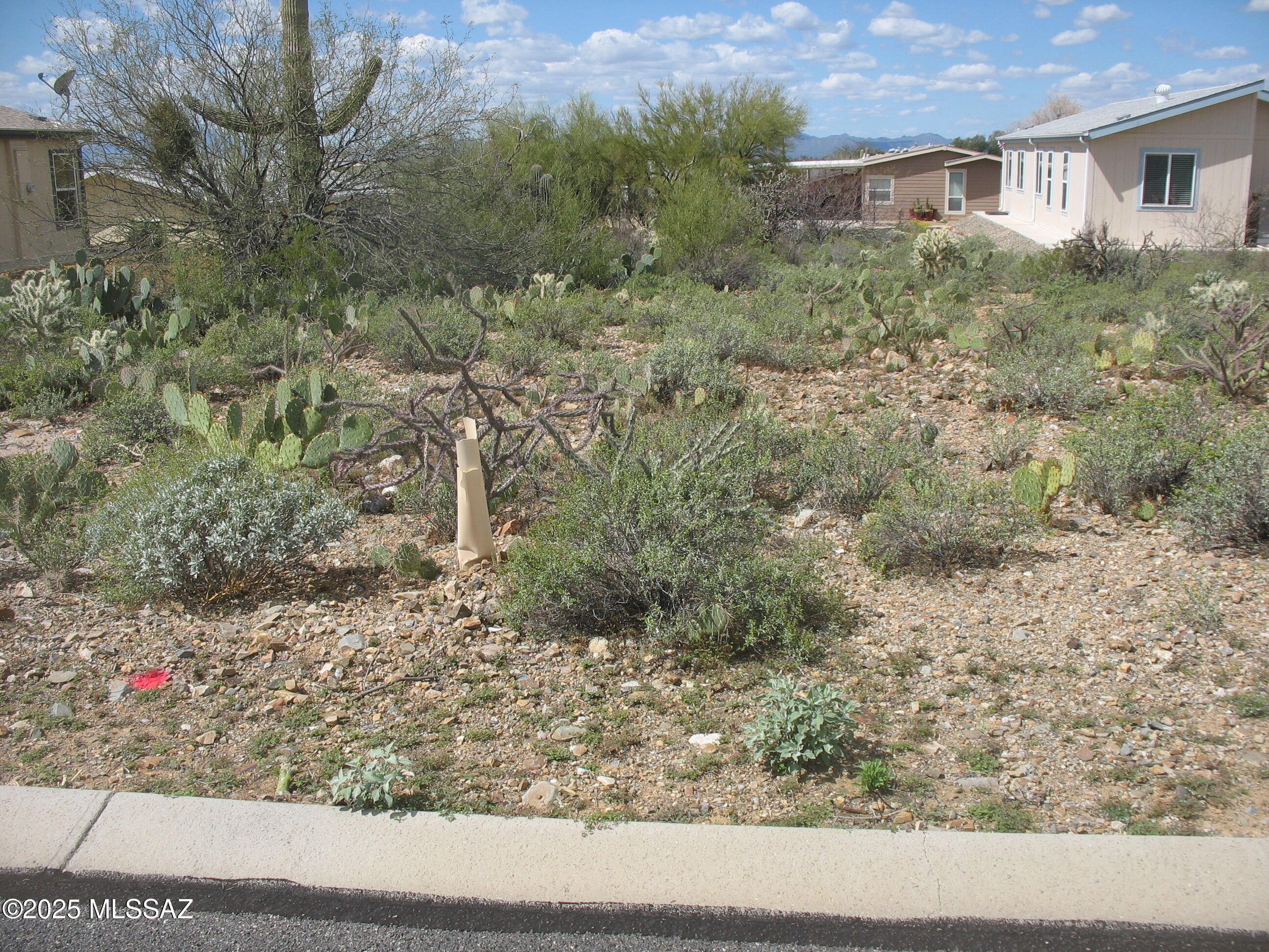Only a few lots left in this 55+ gated community! Additional adjacent lot to the north allows for someone to place a manufactured home across both lots for extra room. East facing front of home for that sunrise view and rear of home would have beautiful sunset views. Design your own floorplan for your retirement dream home.  Copper Crest is a gated Active Adult Community which includes swimming, spa, shuffleboard, pool table, work-out facility, hiking and biking, and more. And, all within a short distance of Tucson.  And you own the land!