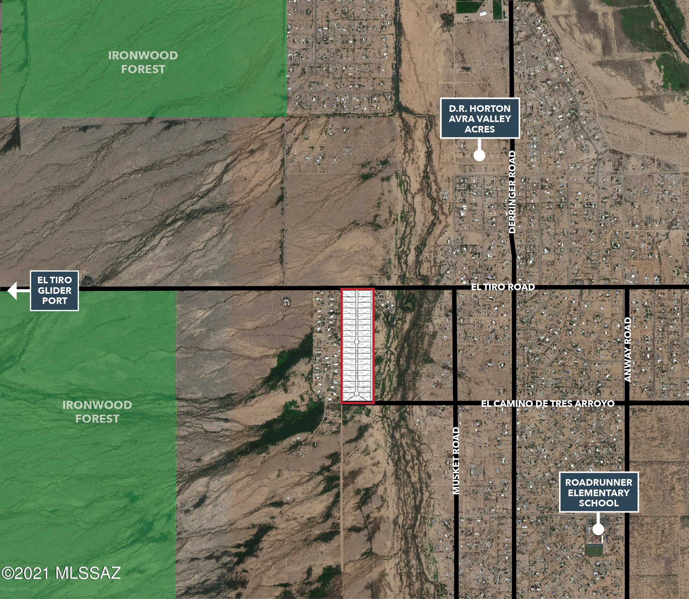 +/- 39 Acres Near Marana with Well, Power, and Paved Road - Development or Private Retreat Opportunity This 39-acre property near Marana, AZ offers endless potential for investors or those seeking a large private estate. Here's what makes it stand out: Utilities and Access: Equipped with a well, power, and a paved road, making it ready for development or personal use. Formerly Platted Subdivision: Originally designed as a 39-lot subdivision with approximately 1-acre lots. Buyers have the option to abandon the plat and keep the entire acreage as their own or proceed with developing the lots for a solid return on investment. Affordable Pricing: Priced at only $530,000 or $13,589 per lot, offering great value for a future subdivision. Prime Location: The property features excellent exposure on El Tiro Rd., perfect for marketing a potential development. It's also within walking distance of Roadrunner Elementary School and just a half-mile from Ironwood Forest National Monument, offering natural beauty and recreational opportunities nearby. Development-Ready: The site is flat with soft soils, ideal for easy development. Some utilities are already available near the site. For further details on zoning, development options, and purchase inquiries, contact the broker. This property is a prime opportunity for both personal and investment purposes