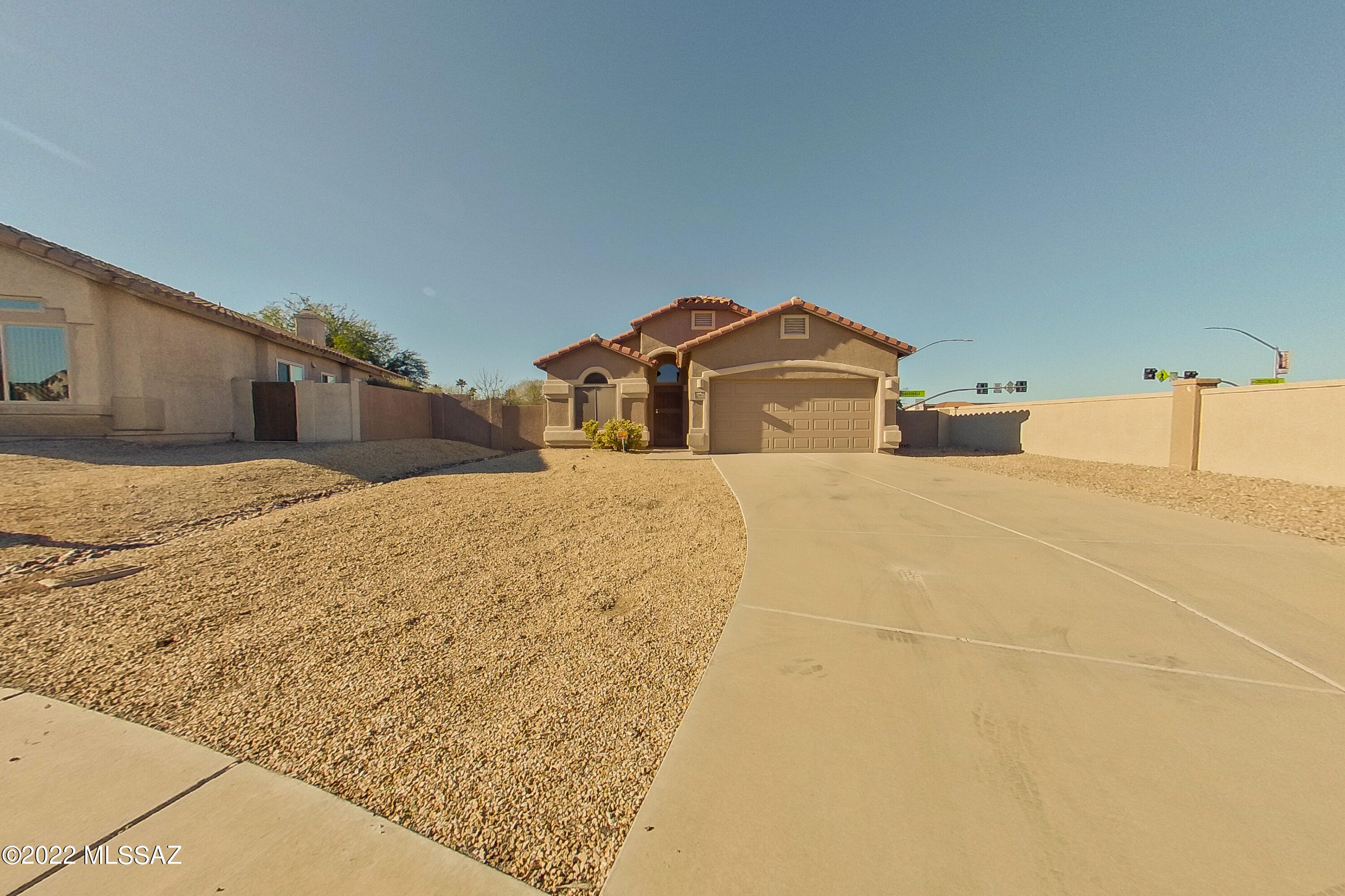 Nice 3/2 in Silverbell Place neighborhood. This home has been freshly painted inside and out! New wood look laminate and new, plush carpet in the right places. Open concept layout has a kitchen with light and bright cabinets and new stainless steel appliances. Master has a large walk in closet as well as an additional linen closet for tons of storage. Backyard has a beautiful sparkling pool and mountain views! Great location close to lots of shopping, school, dining and great access to the I-10 freeway.