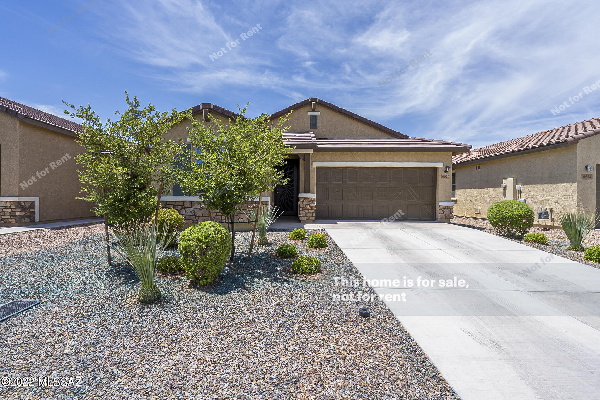 Built in 2018, this Tucson one-story home offers a patio, and a two-car garage.